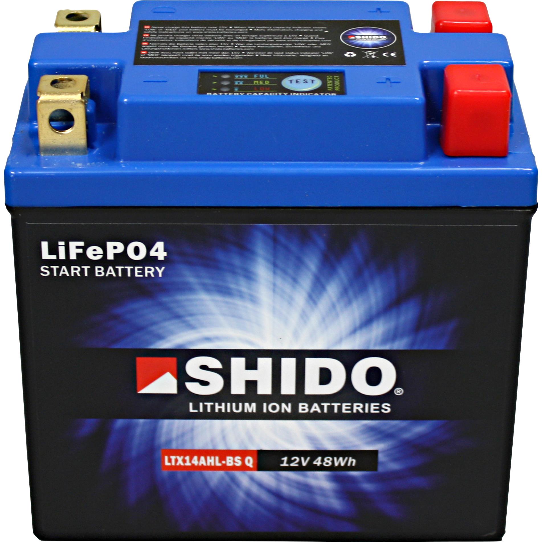 Shido Batterie Lithium LTX14AHL-BS Q