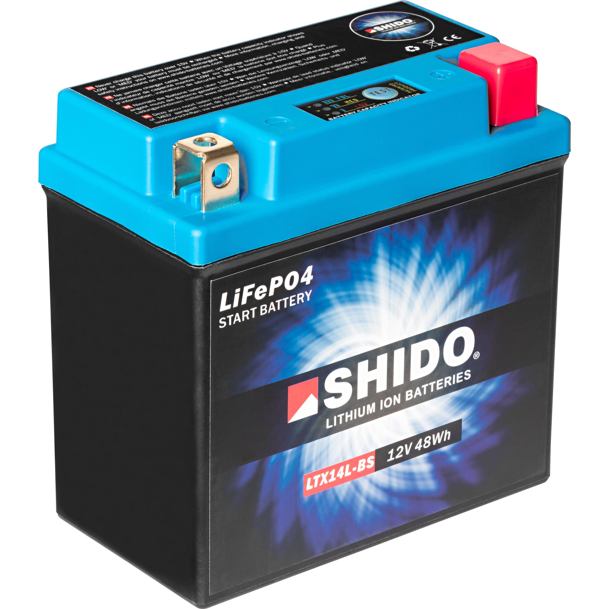 Shido Batterie Lithium LTX14L-BS