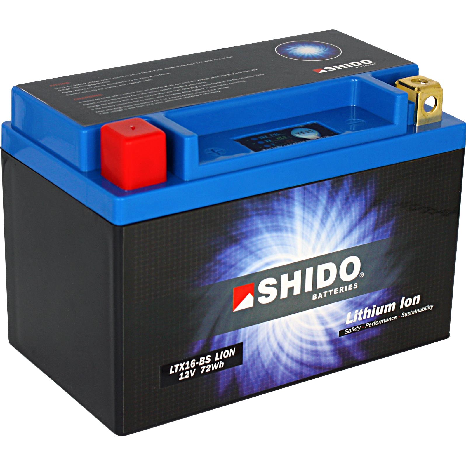 Shido Batterie Lithium LTX16-BS