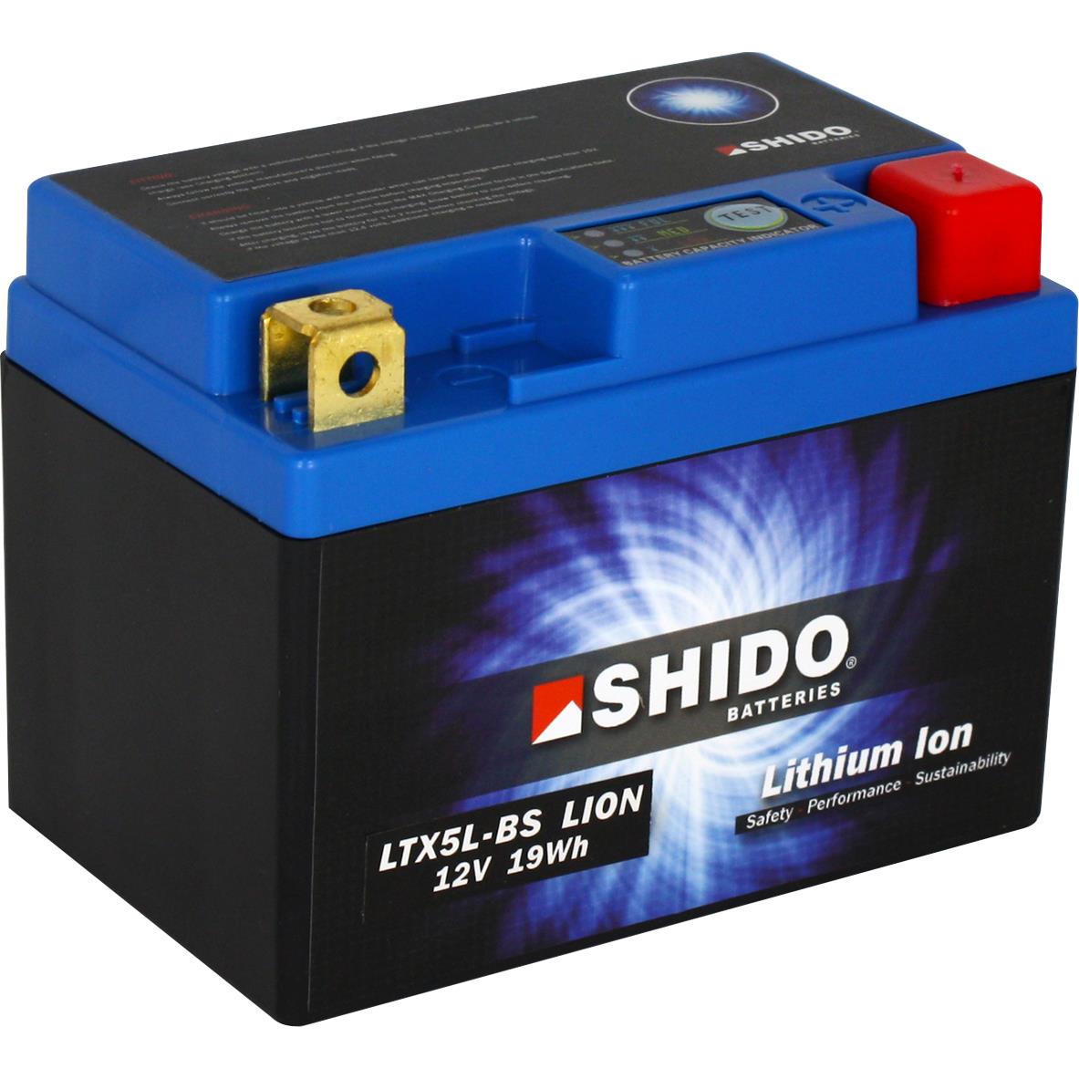 Shido Batterie Lithium LTX5L-BS
