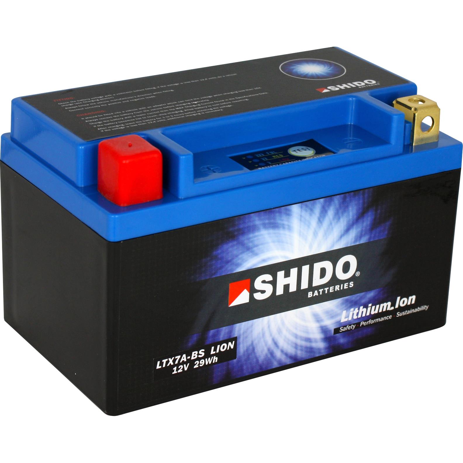 Shido Batterie Lithium LTX7A-BS