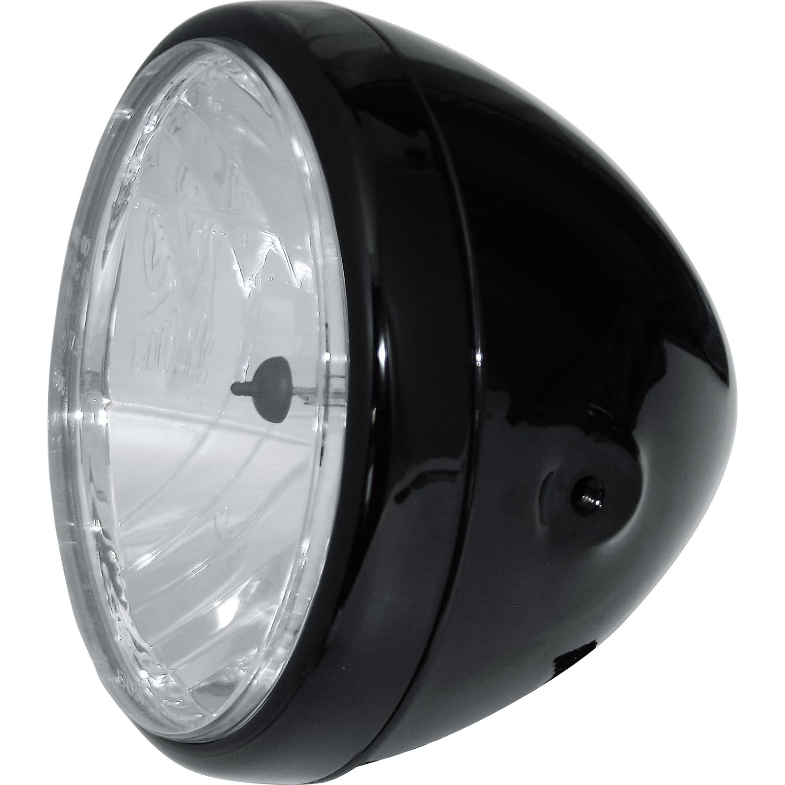Shin Yo Hauptscheinwerfer H4 Klarglas Ø190 mm seitlich schwarz - Motorradteile & Ersatzteile - Beleuchtung
