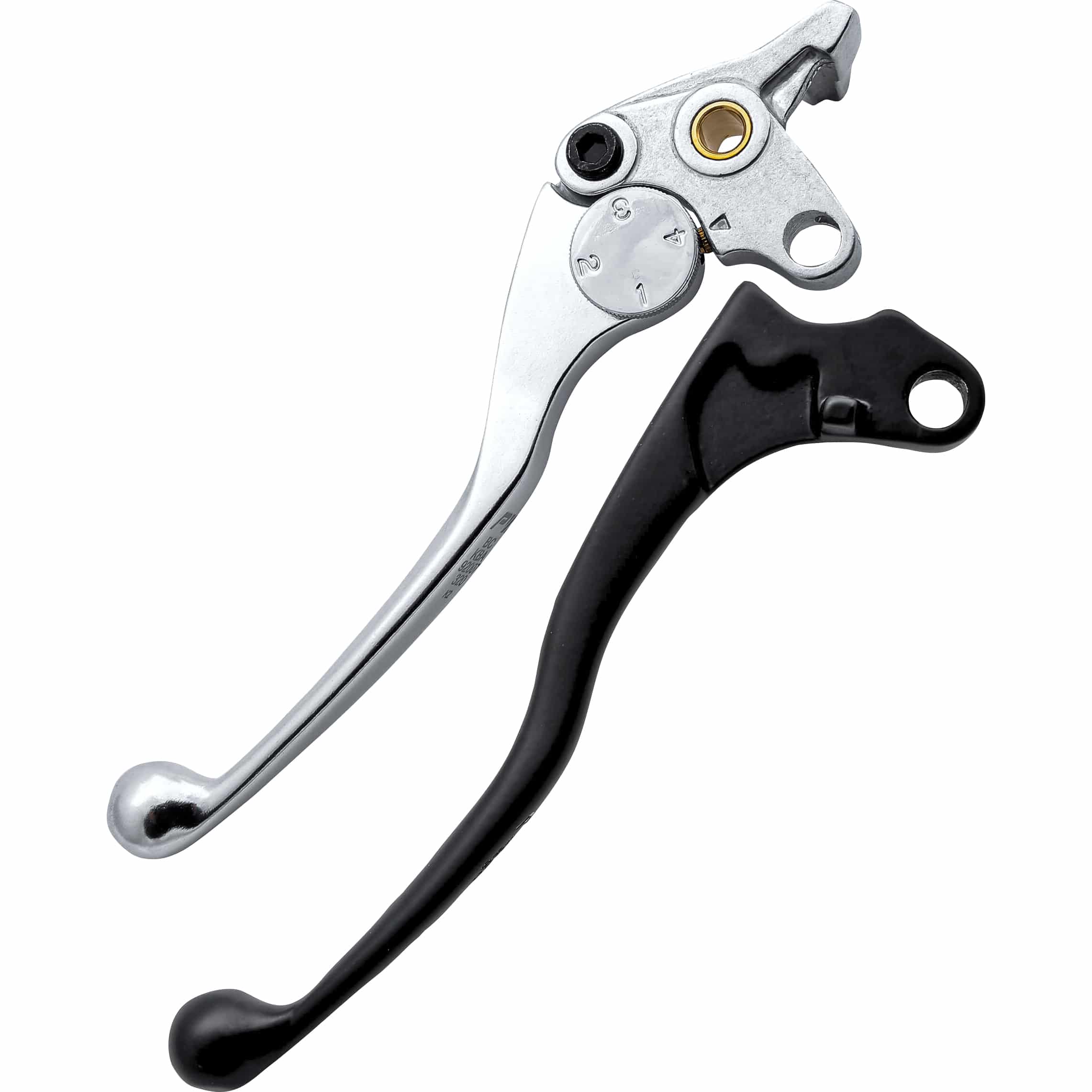 Shin Yo Kupplungshebel wie OEM silber/schwarz 330 JY-1785-T1-B+P für - Motorradteile & Ersatzteile - Lenker