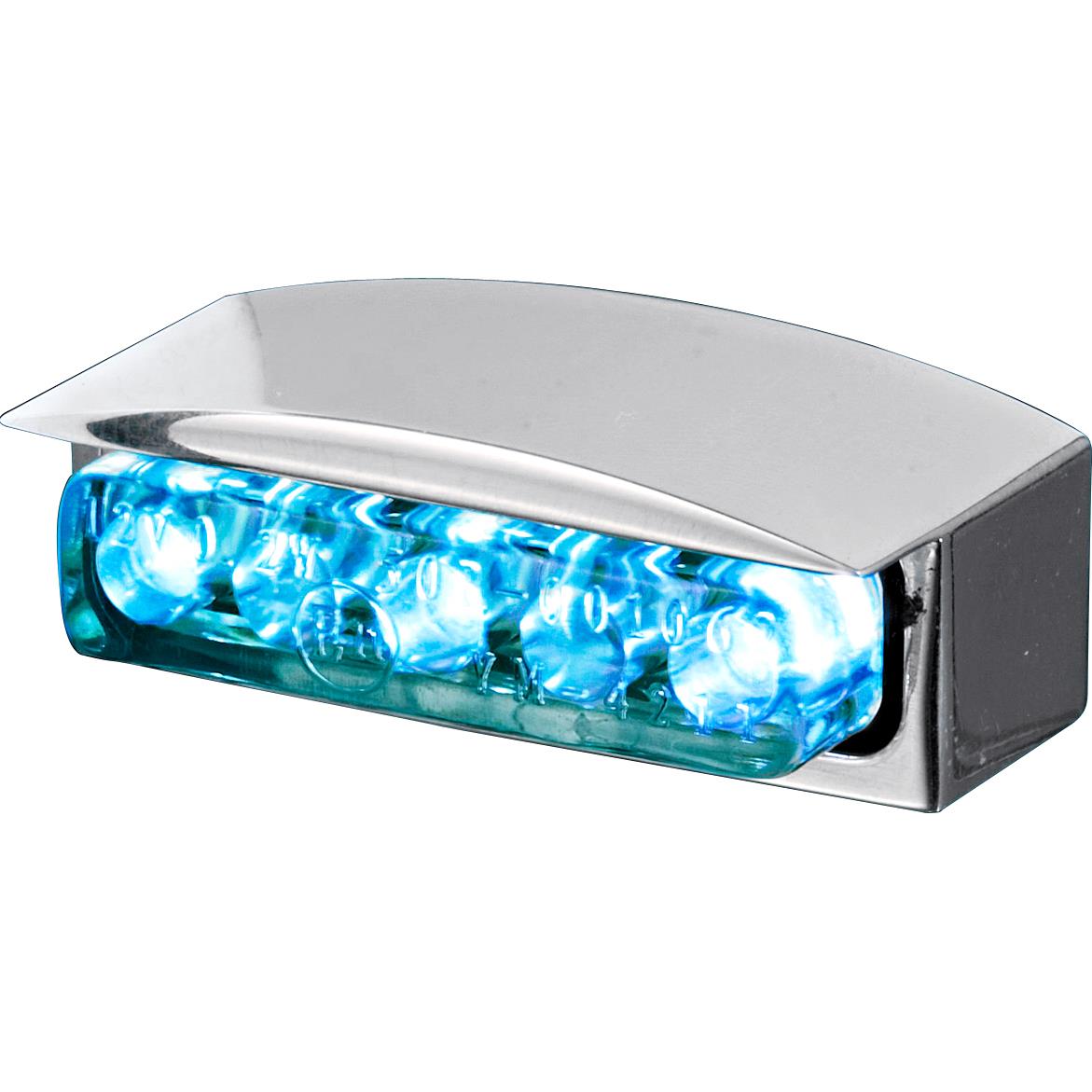 Shin Yo LED Nummernschildbeleuchtung Alu silber - Motorradteile & Ersatzteile - Beleuchtung