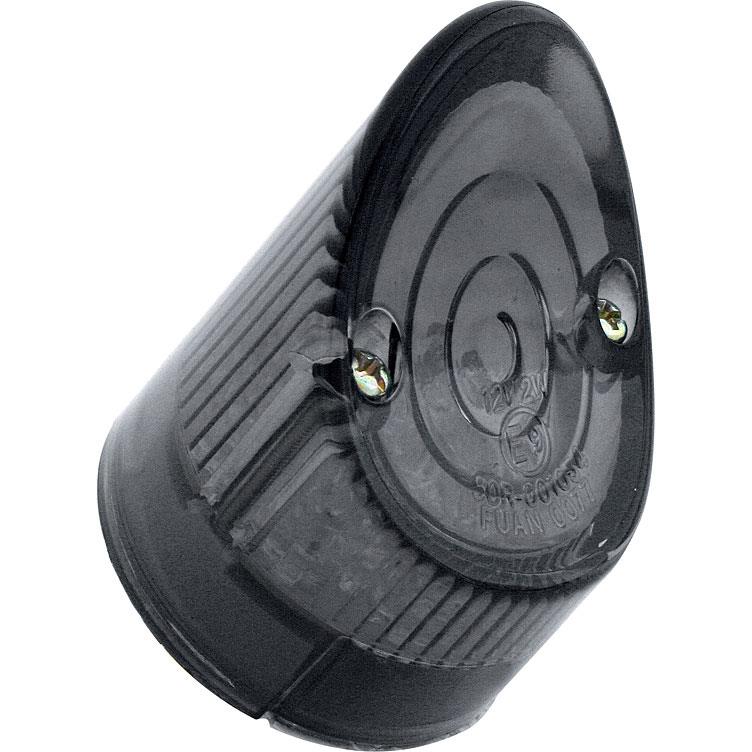Shin Yo LED Rücklicht Nose Ø 44mm mit Nr.-Beleuchtung getönt - Motorradteile & Ersatzteile - Beleuchtung