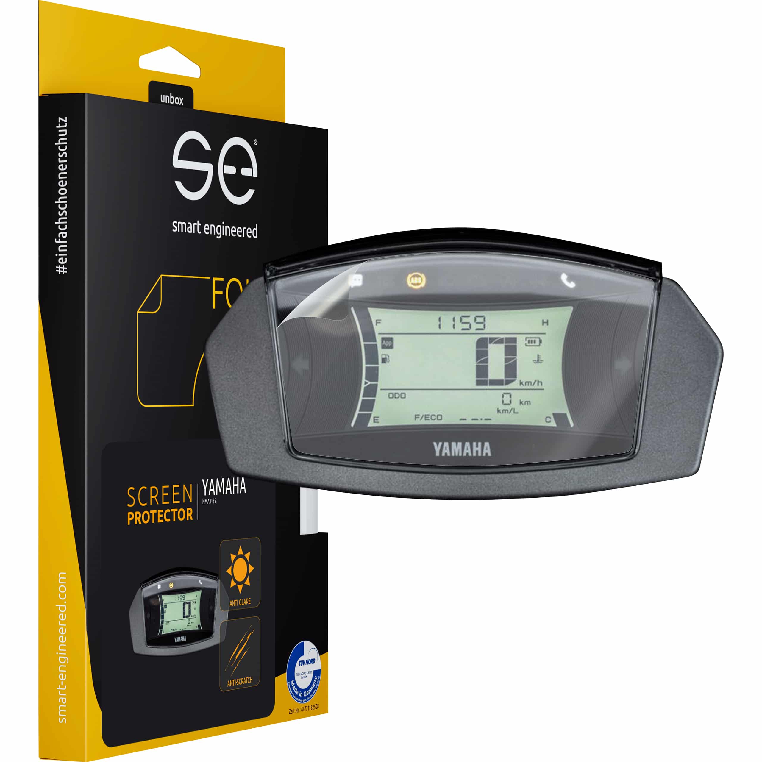 Smart Engineered Cockpit-Schutzfolie entspiegelnd für N-Max 125/155 2021- - Motorradteile & Ersatzteile - Tacho & Instrumente