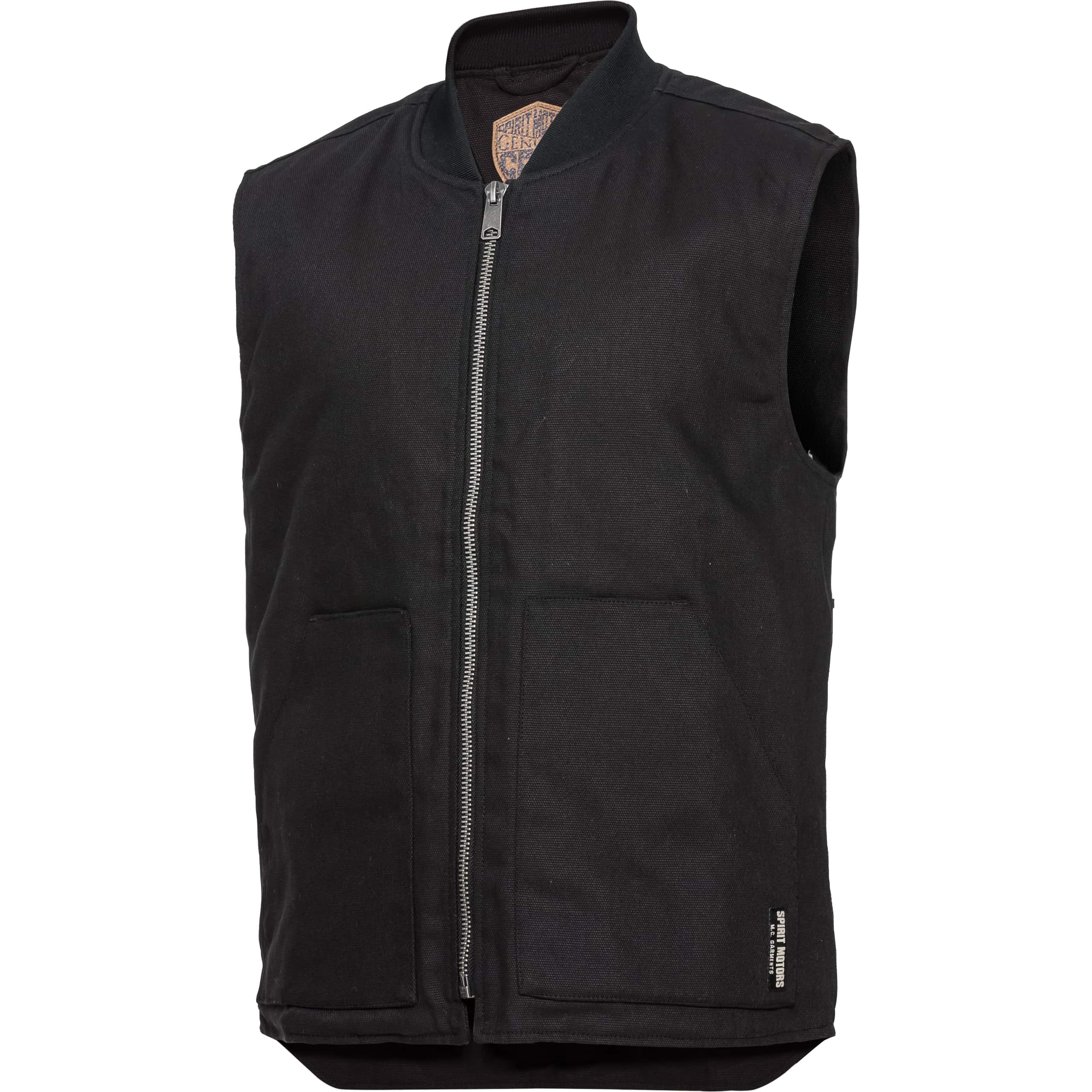 Spirit Motors Canvas Weste 1.0 schwarz XXL - Motorradbekleidung - Freizeitbekleidung
