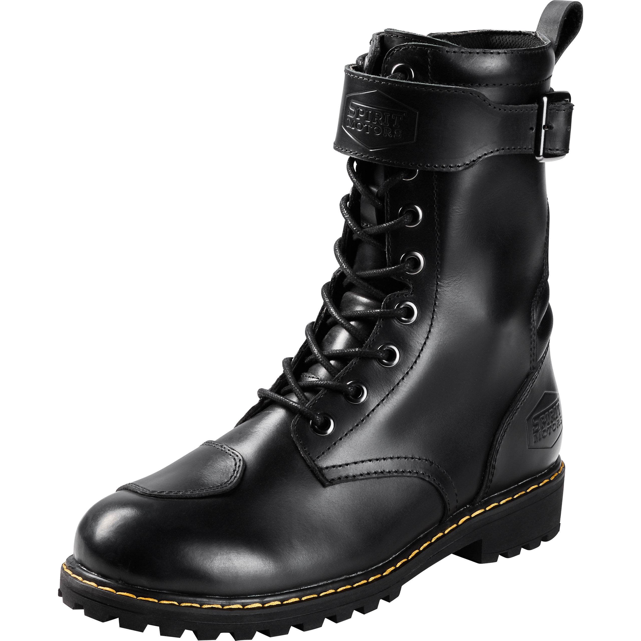 Spirit Motors Charly Redwood WP Motorradschnürstiefel lang schwarz 42 - Motorradbekleidung - Chopper Motorradbekleidung