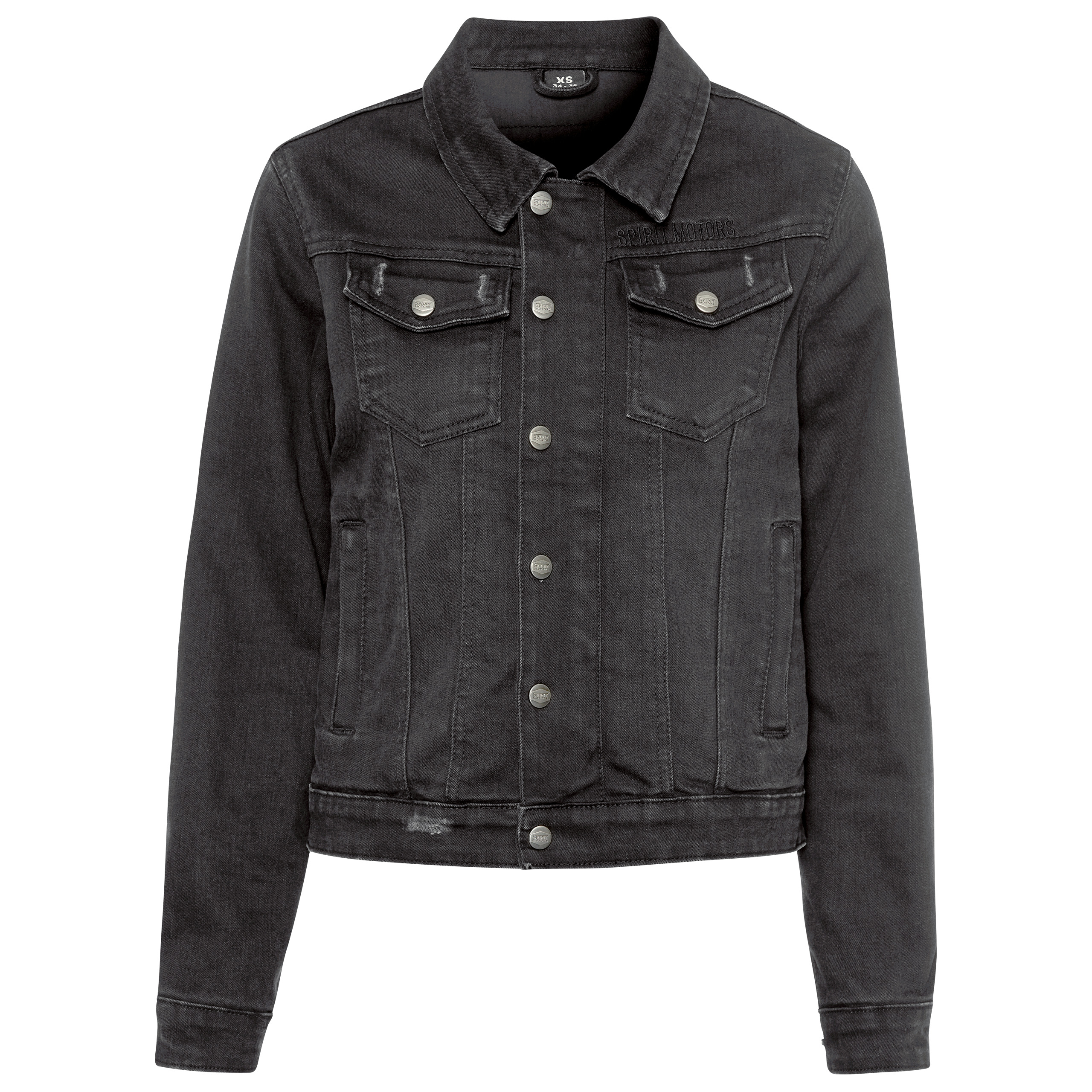 Spirit Motors Cool Jenna Damen Denimjacke schwarz XS - Motorradbekleidung - Motorradjacken