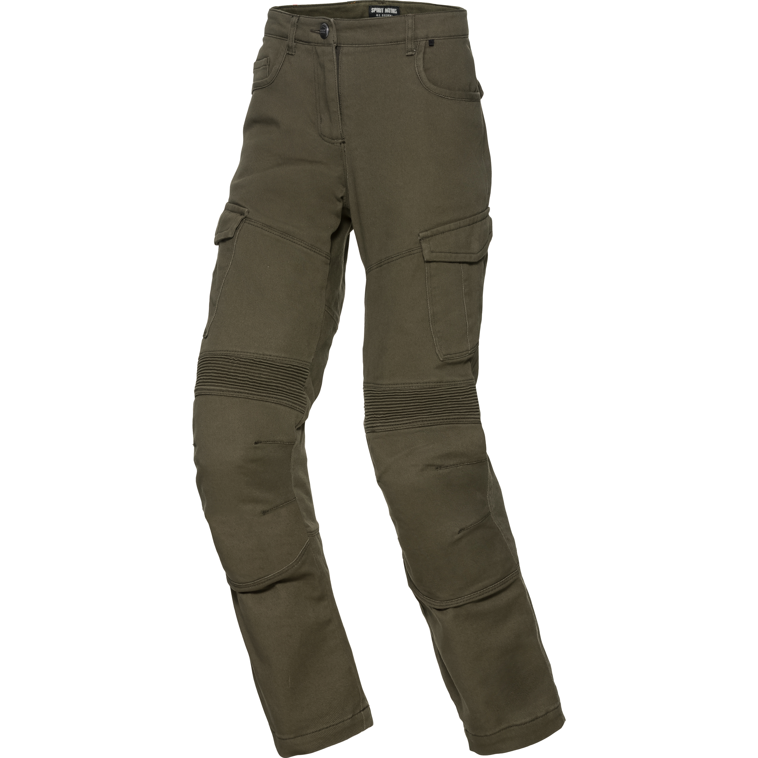 Spirit Motors Damen Cargo Hose 1.0 grün 34/30 - Motorradbekleidung - Motorradhosen