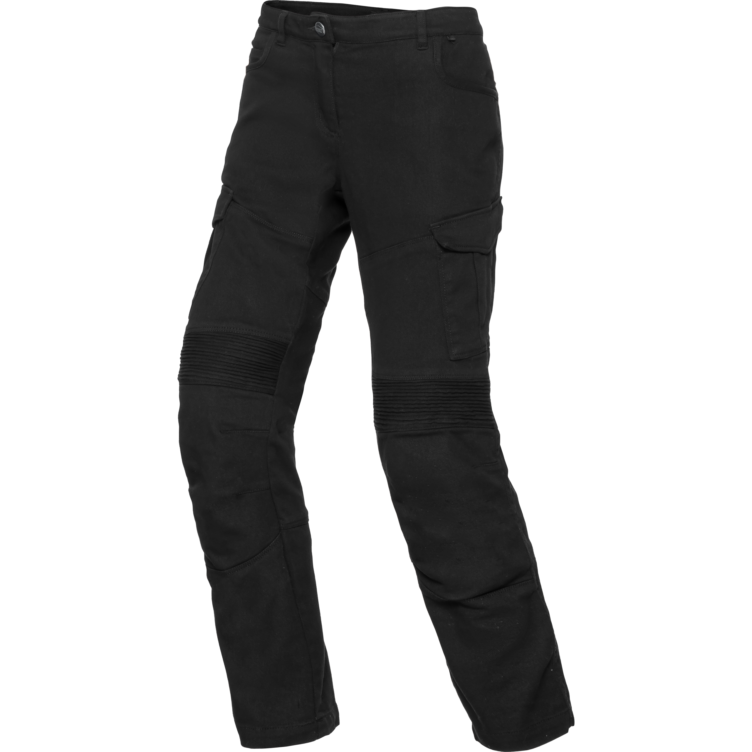 Spirit Motors Damen Cargo Hose 1.0 schwarz 32/32 - Motorradbekleidung - Motorradhosen