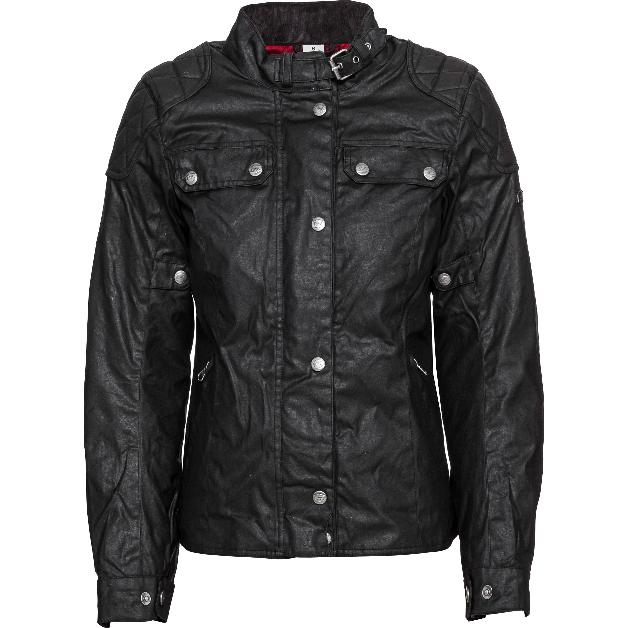 Spirit Motors Dolly Damen Biker Wachsjacke schwarz XL - Motorradbekleidung - Motorradjacken