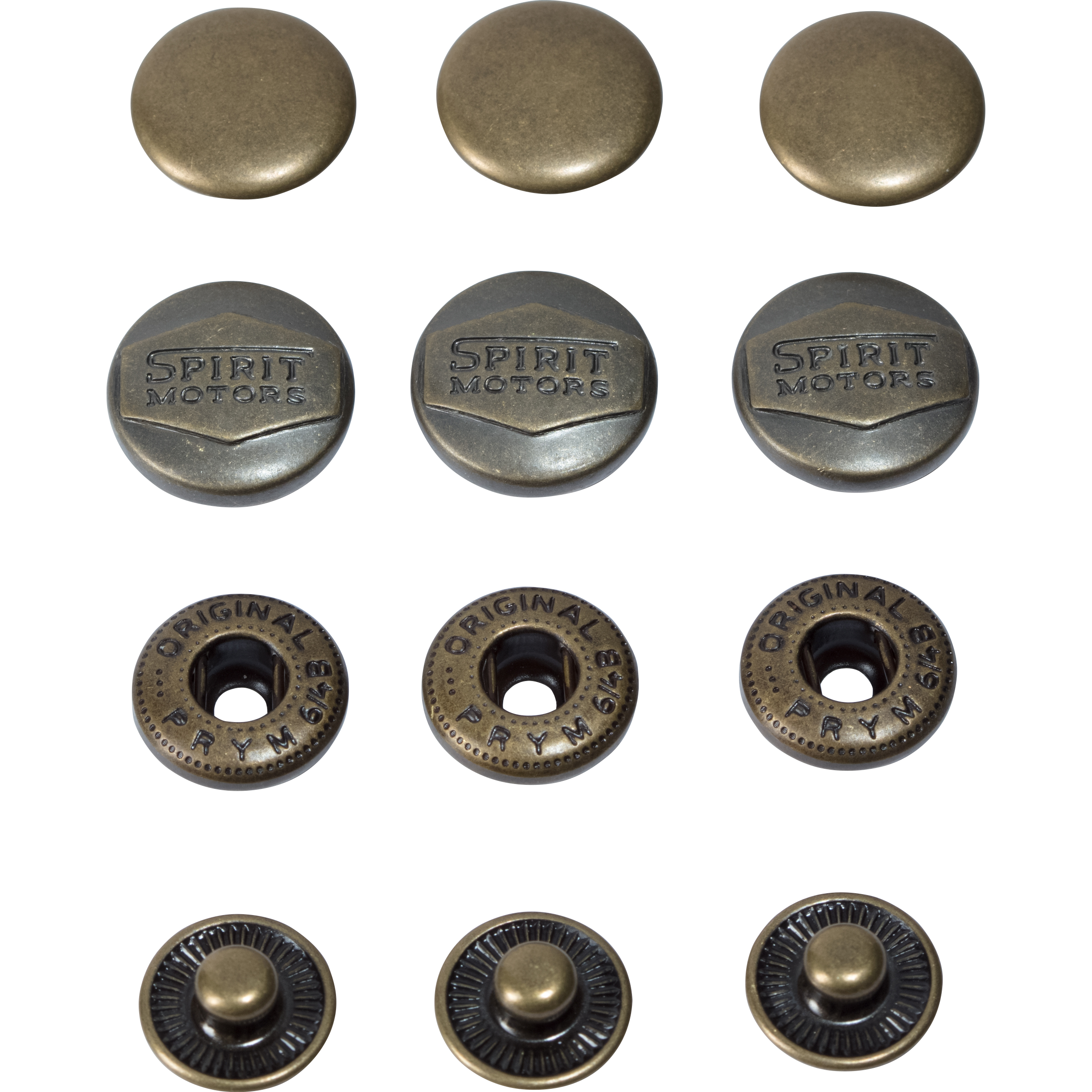 Spirit Motors Druckknopf messing 16 mm - Motorradbekleidung - Zubehör & Accessoires