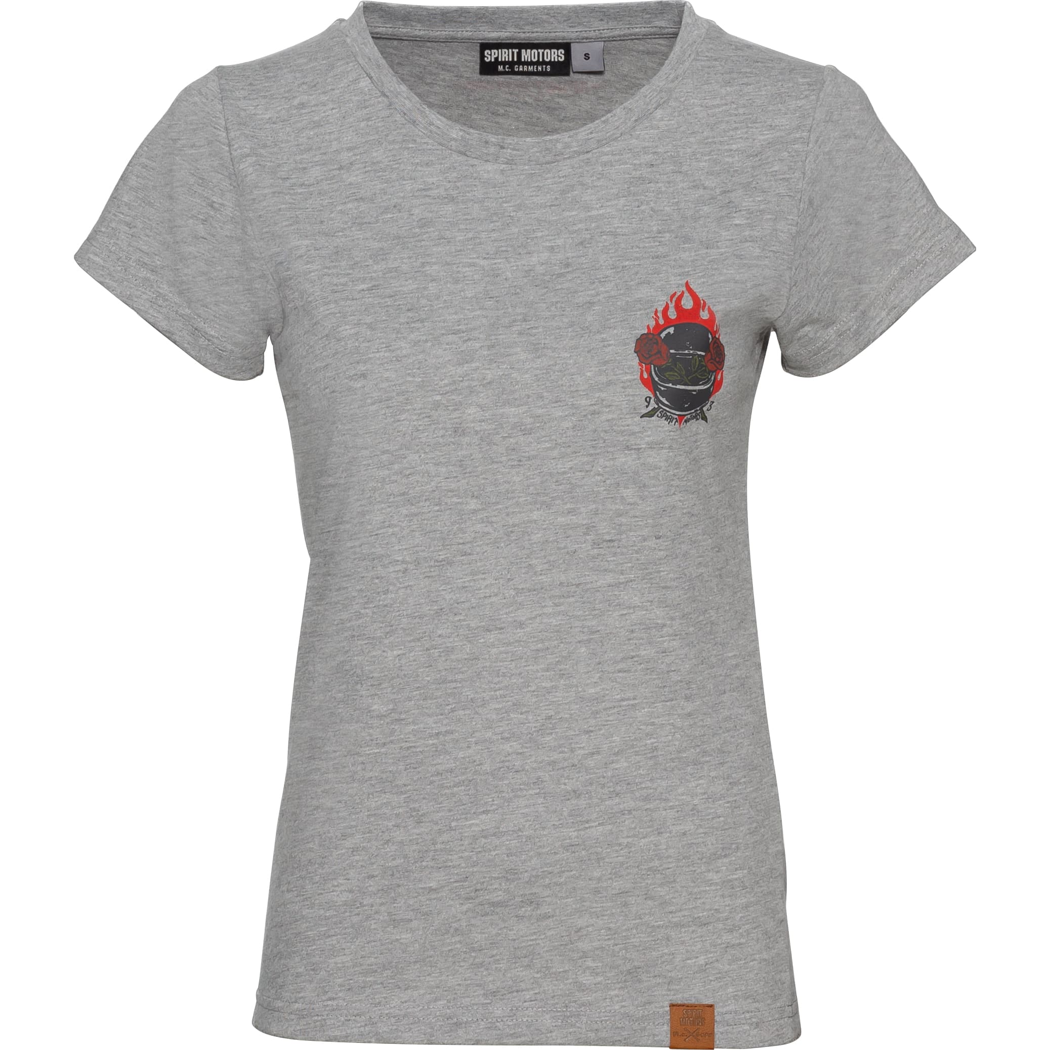 Spirit Motors Eager Ellie Damen T-Shirt grau S - Motorradbekleidung - Freizeitbekleidung