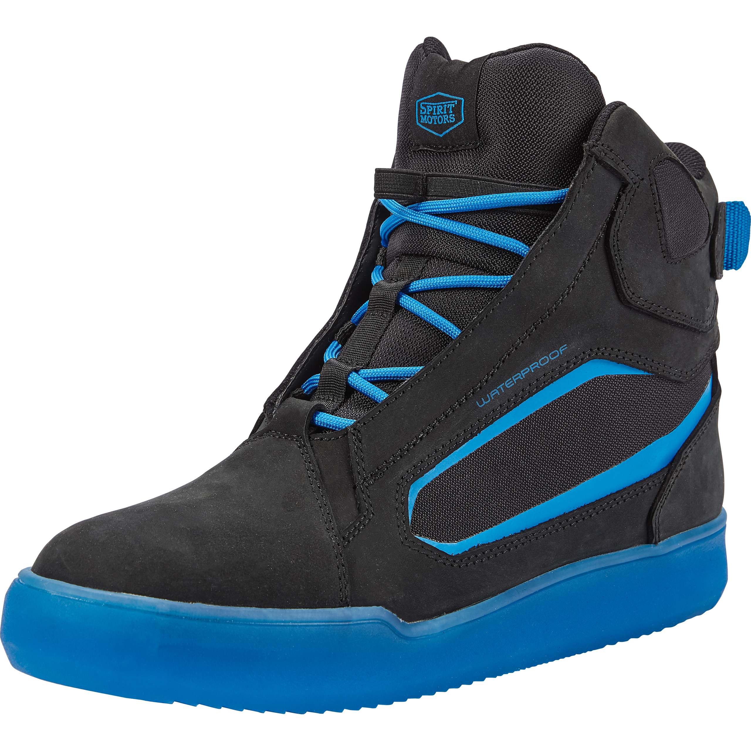 Spirit Motors Jack Tech WP Motorradschnürstiefel kurz blau 41 - Motorradbekleidung - Motorradstiefel & Motorradschuhe
