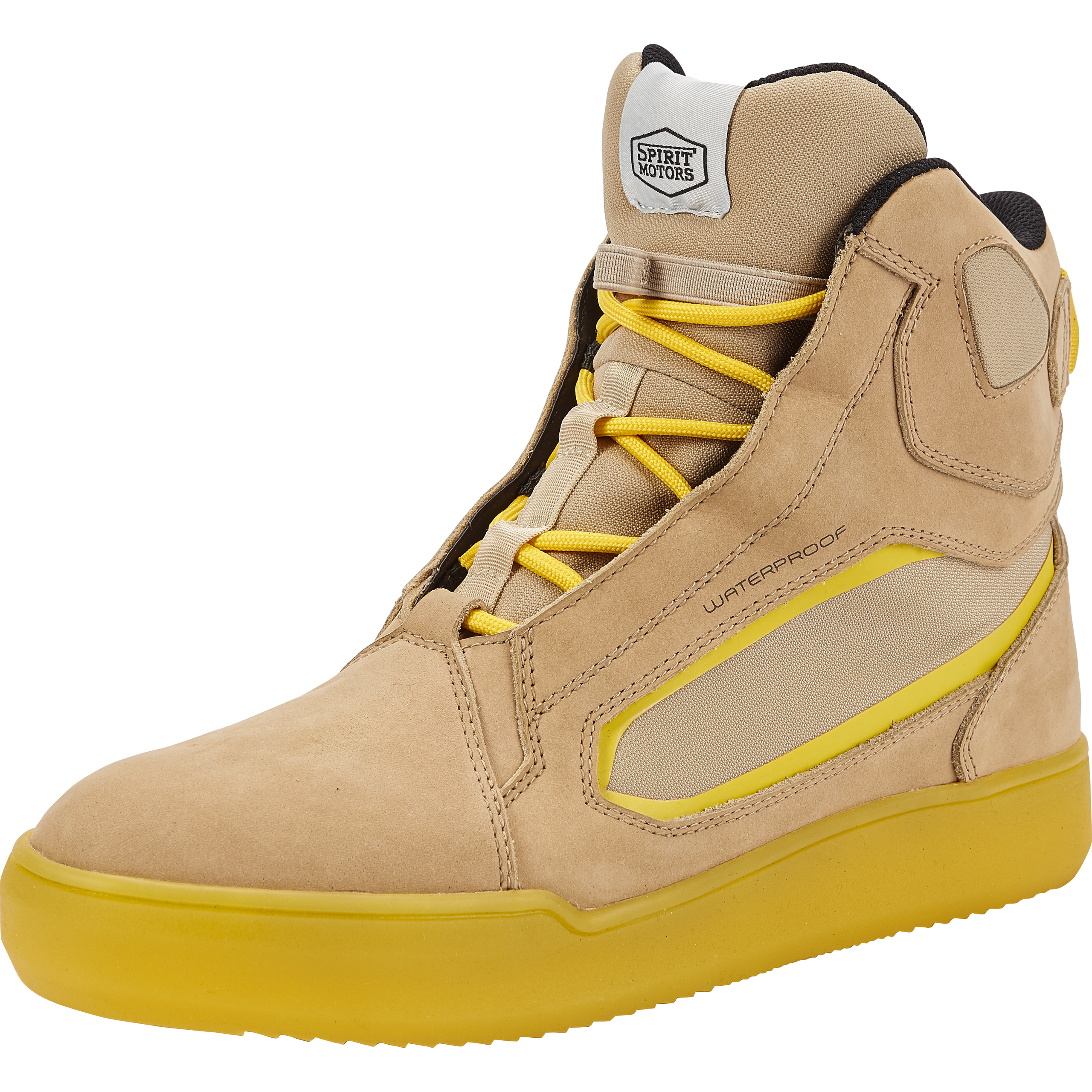Spirit Motors Jack Tech WP Motorradschnürstiefel kurz gelb 40 - Motorradbekleidung - Motorradstiefel & Motorradschuhe