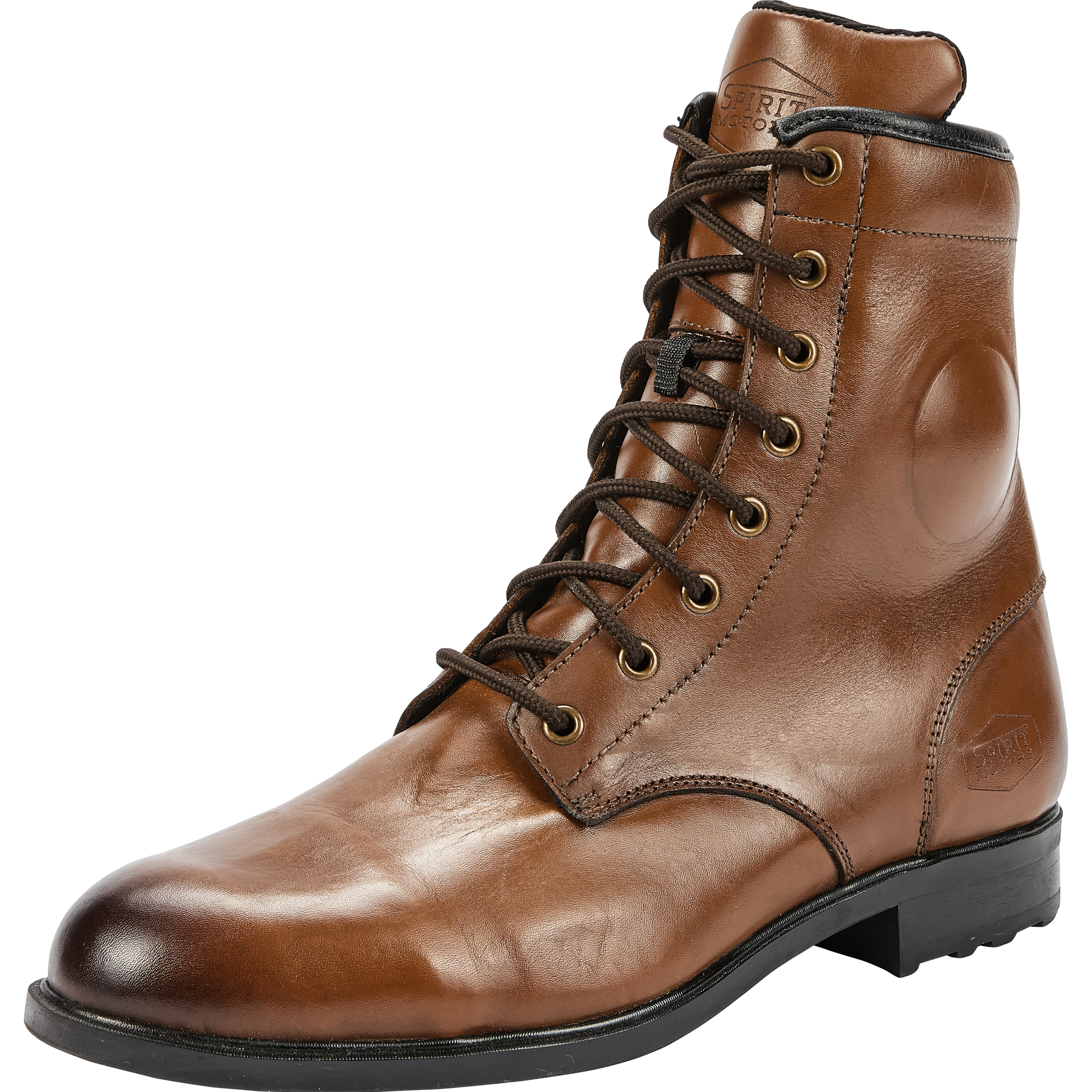 Spirit Motors Jimmy Slick Motorradschnürstiefel kurz braun 44 - Motorradbekleidung - Motorradstiefel & Motorradschuhe