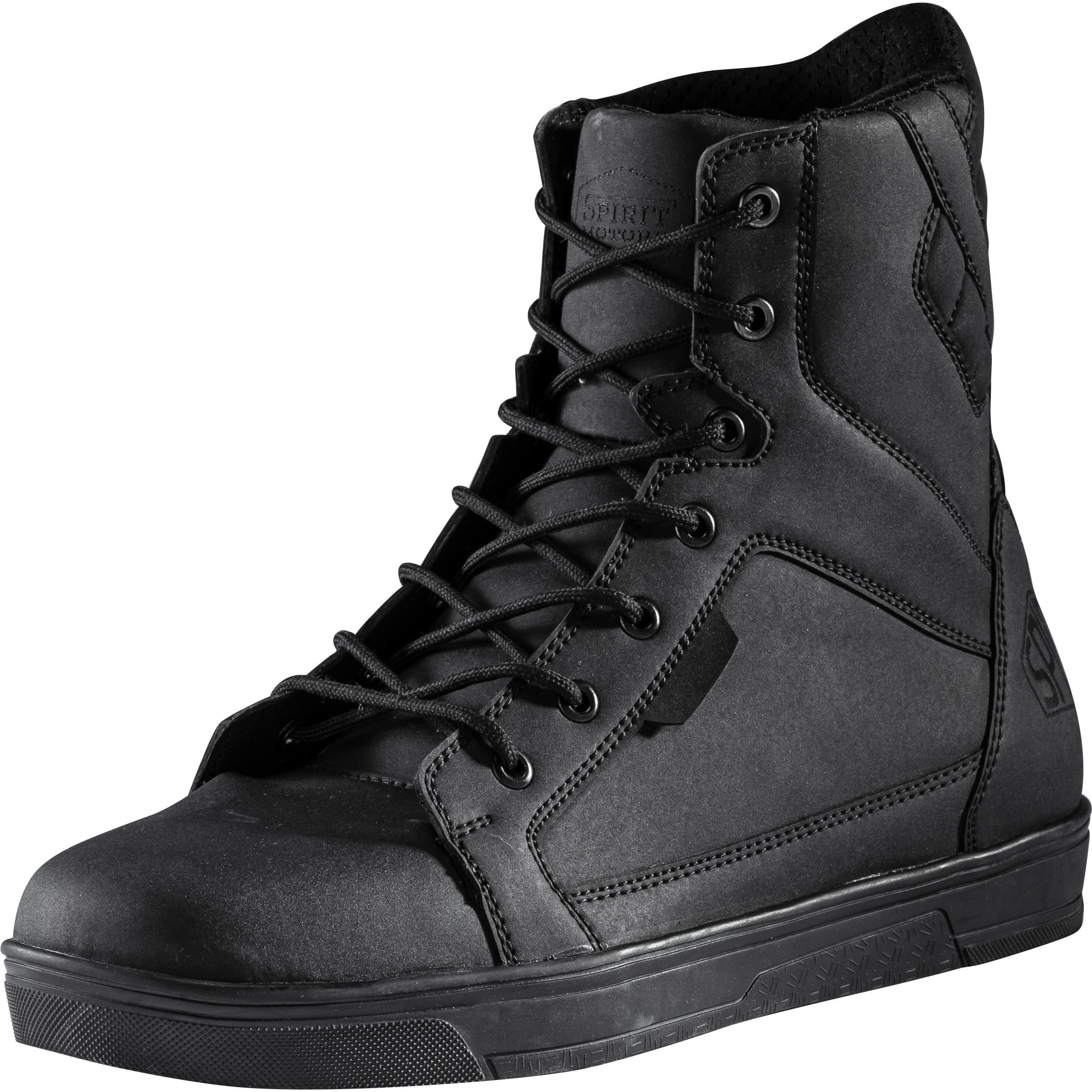 Spirit Motors Joe Flow Motorradschnürstiefel kurz schwarz 41 - Motorradbekleidung - Chopper Motorradbekleidung