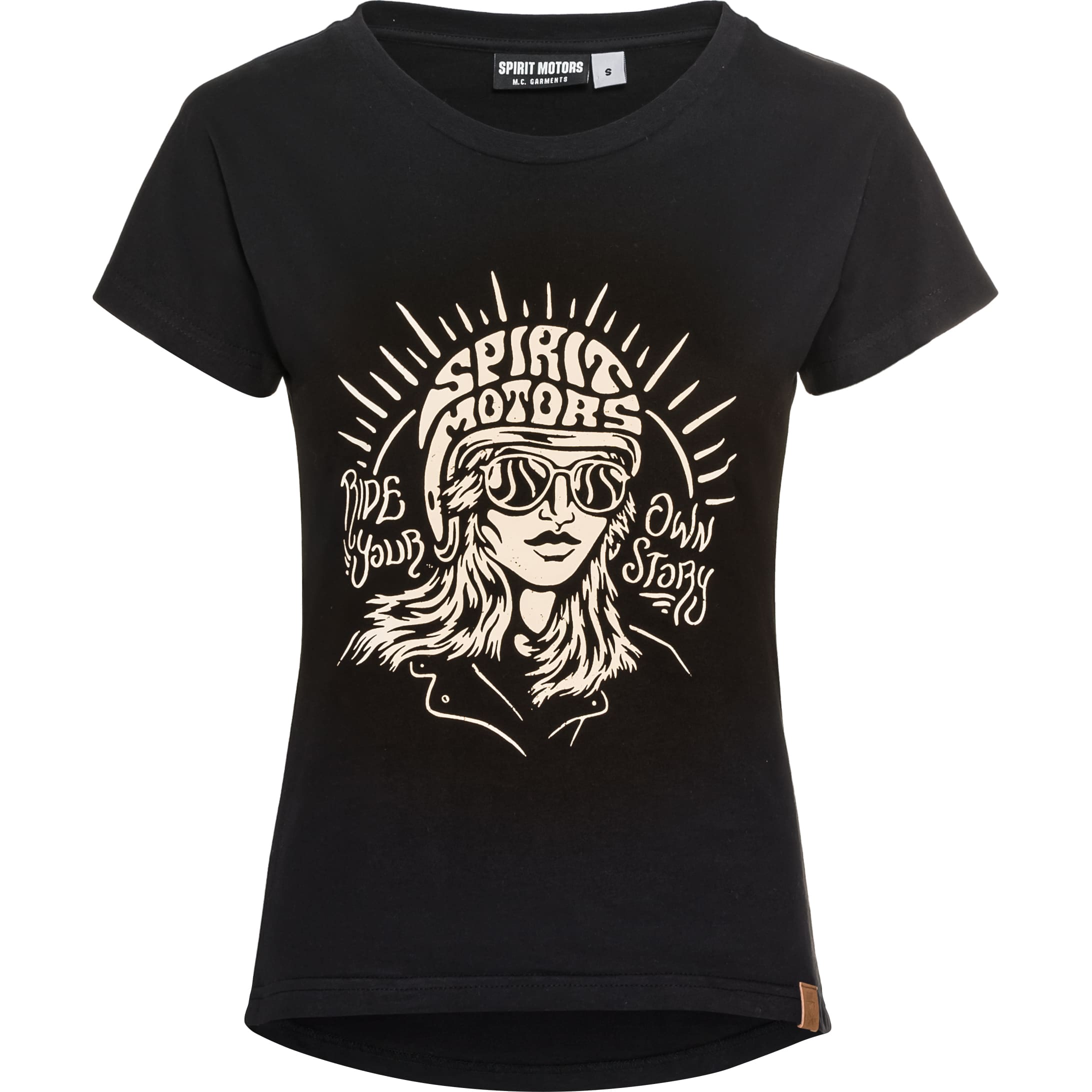 Spirit Motors Joyful Jodie Damen T-Shirt schwarz S - Motorradbekleidung - Freizeitbekleidung