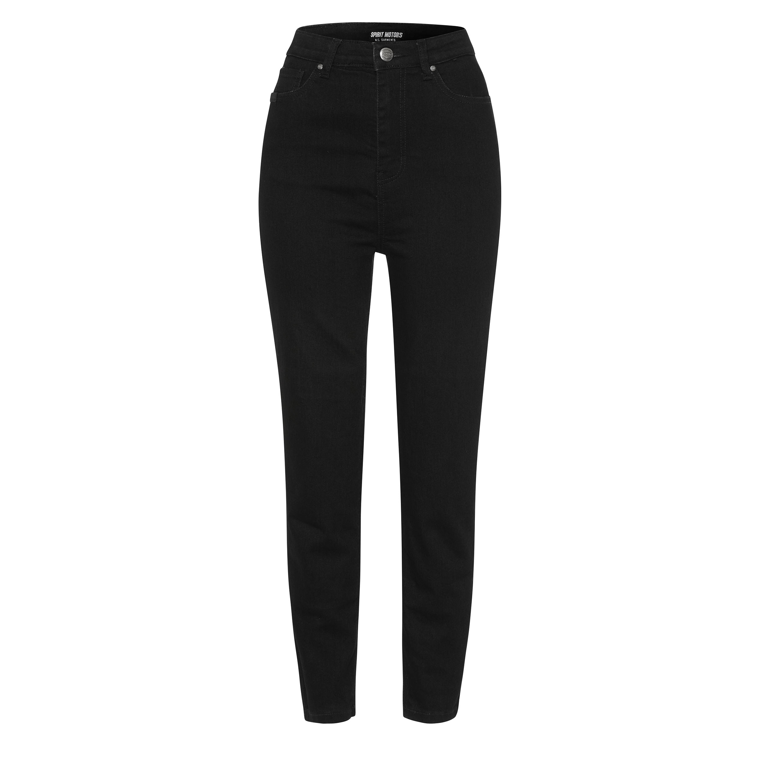 Spirit Motors Lazy High Linda Damen Motojeggings schwarz L - Motorradbekleidung - Motorradhosen