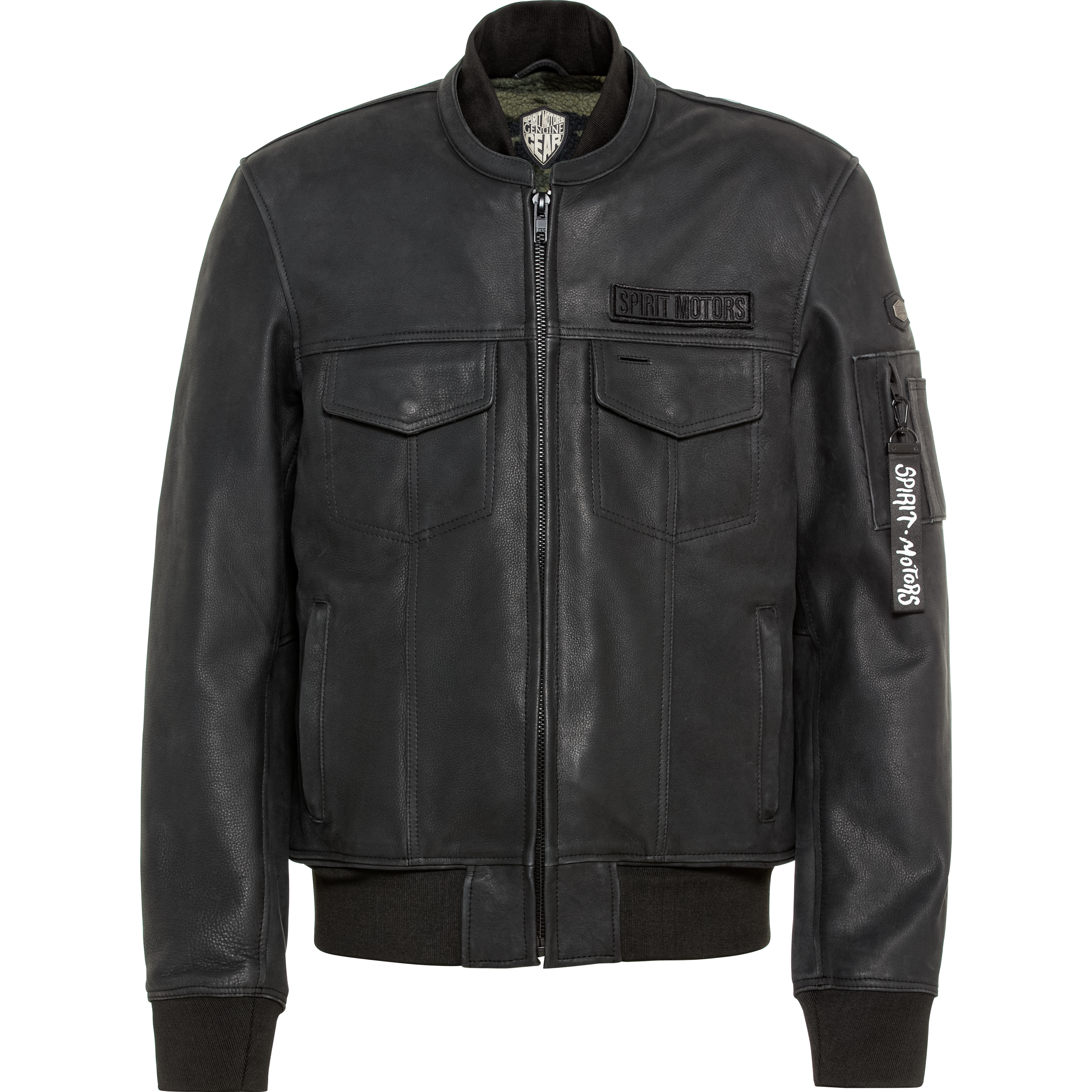 Spirit Motors Mad Jason Lederjacke schwarz M - Motorradbekleidung - Motorradjacken