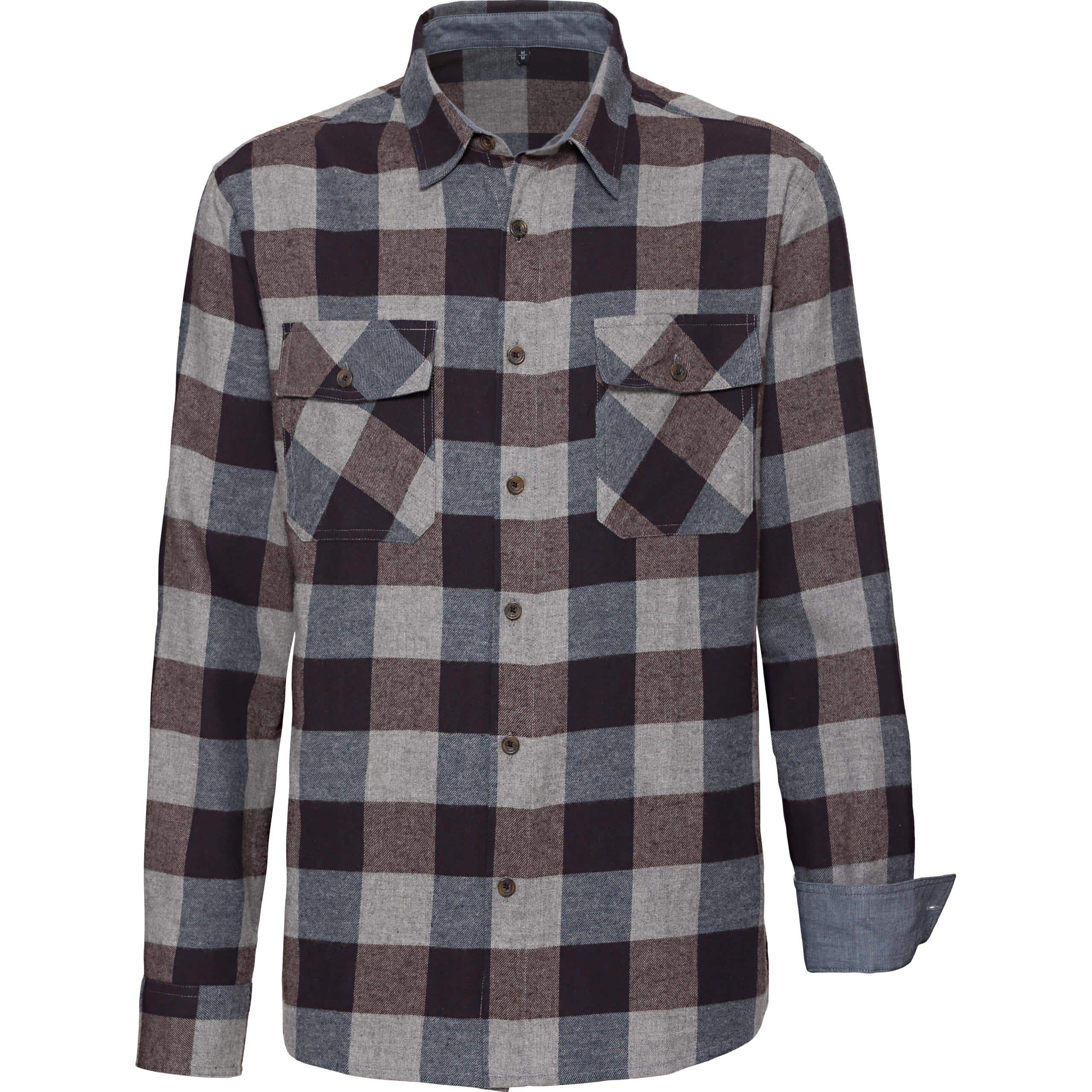 Spirit Motors Micah Fleece Karohemd schwarz L - Motorradbekleidung - Chopper Motorradbekleidung