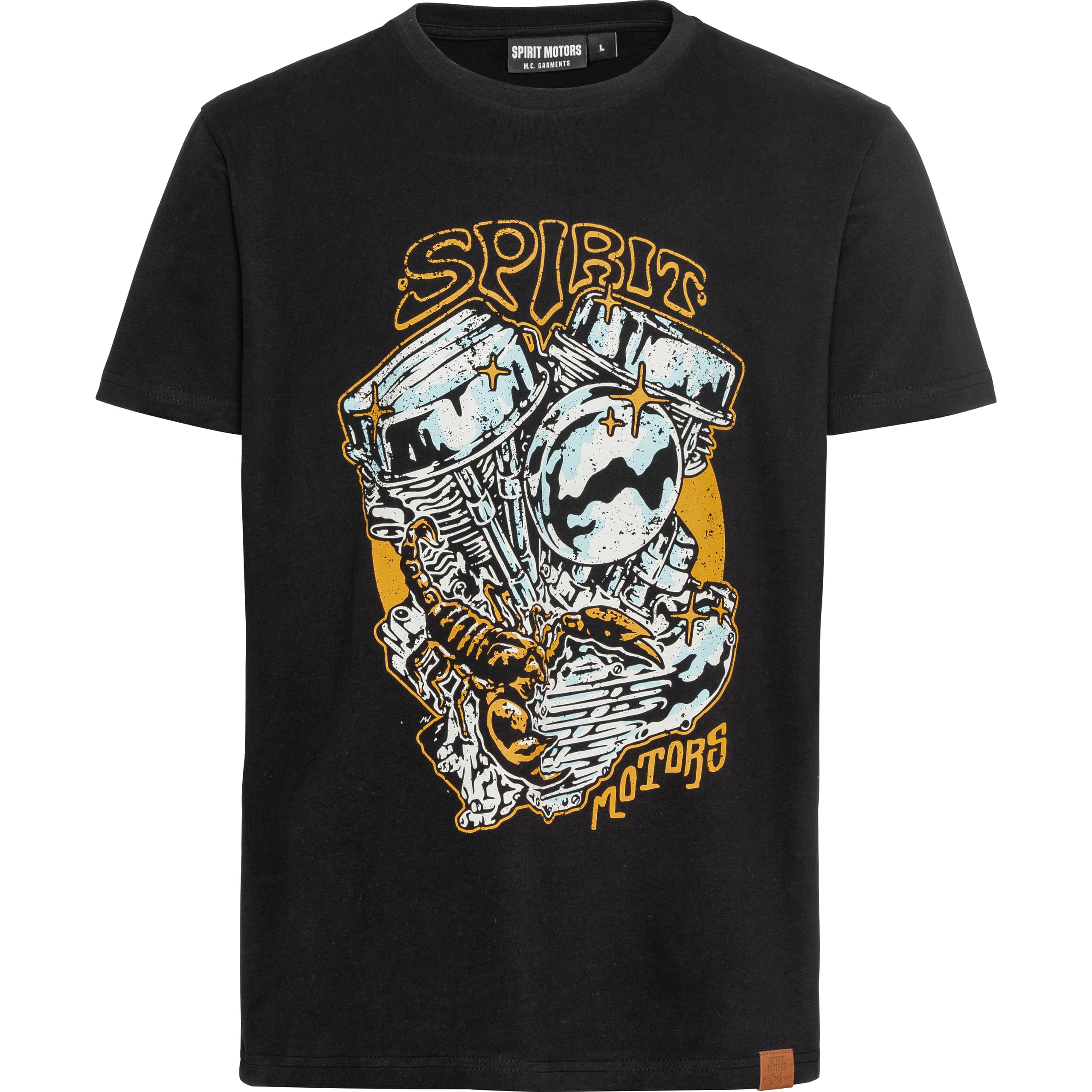 Spirit Motors Panhead Paul T-Shirt schwarz XXL - Motorradbekleidung - Freizeitbekleidung
