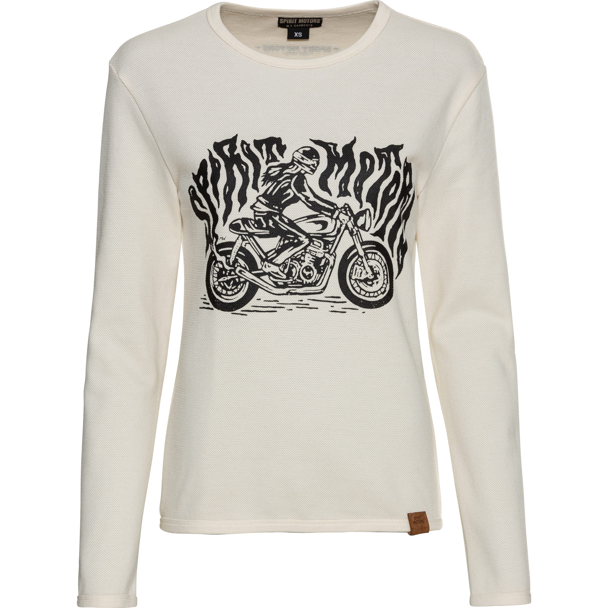 Spirit Motors Racing Ronja Damen Longsleeve weiß L - Motorradbekleidung - Café Racer Motorradbekleidung