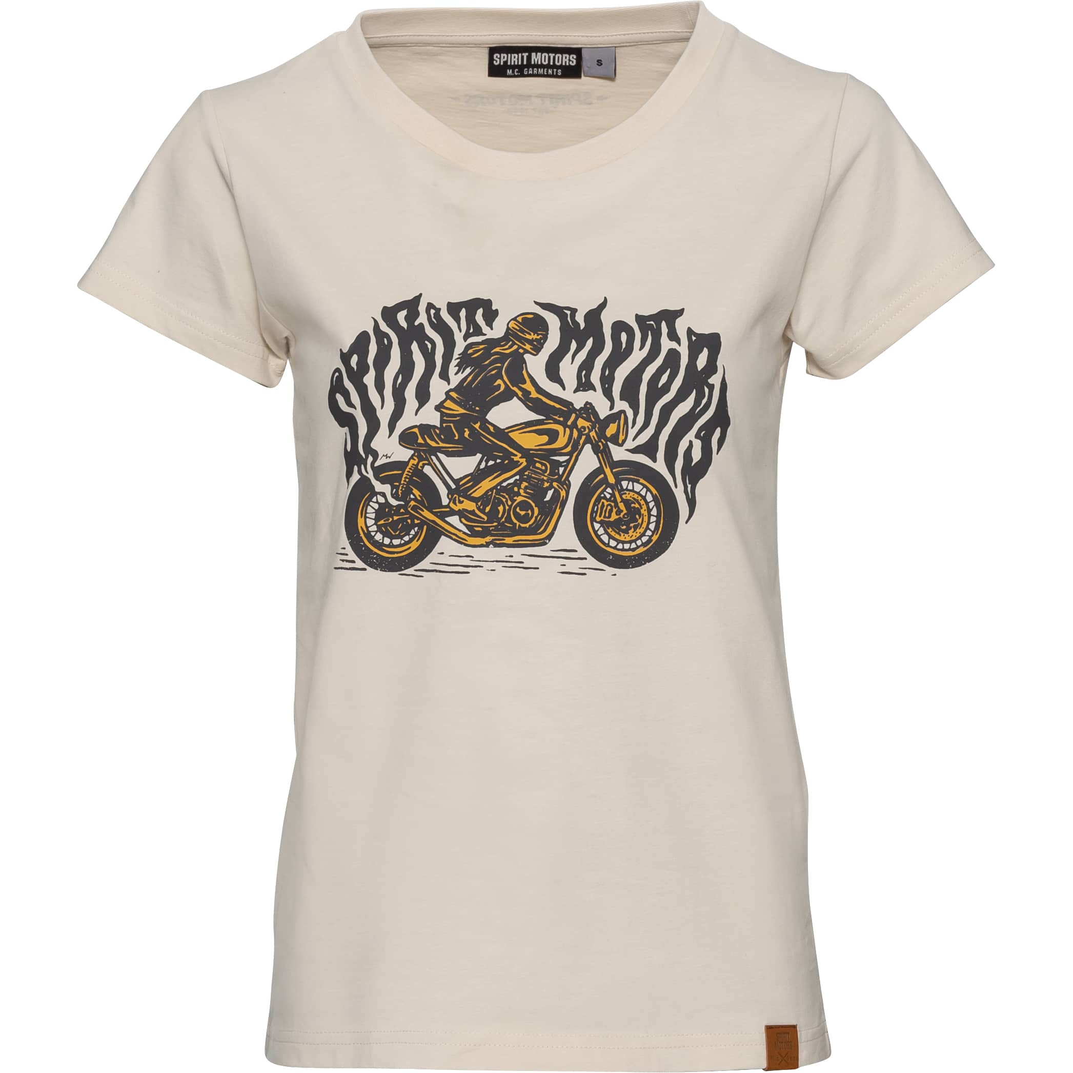 Spirit Motors Racing Ruby Damen T-Shirt creme weiß S - Motorradbekleidung - Freizeitbekleidung