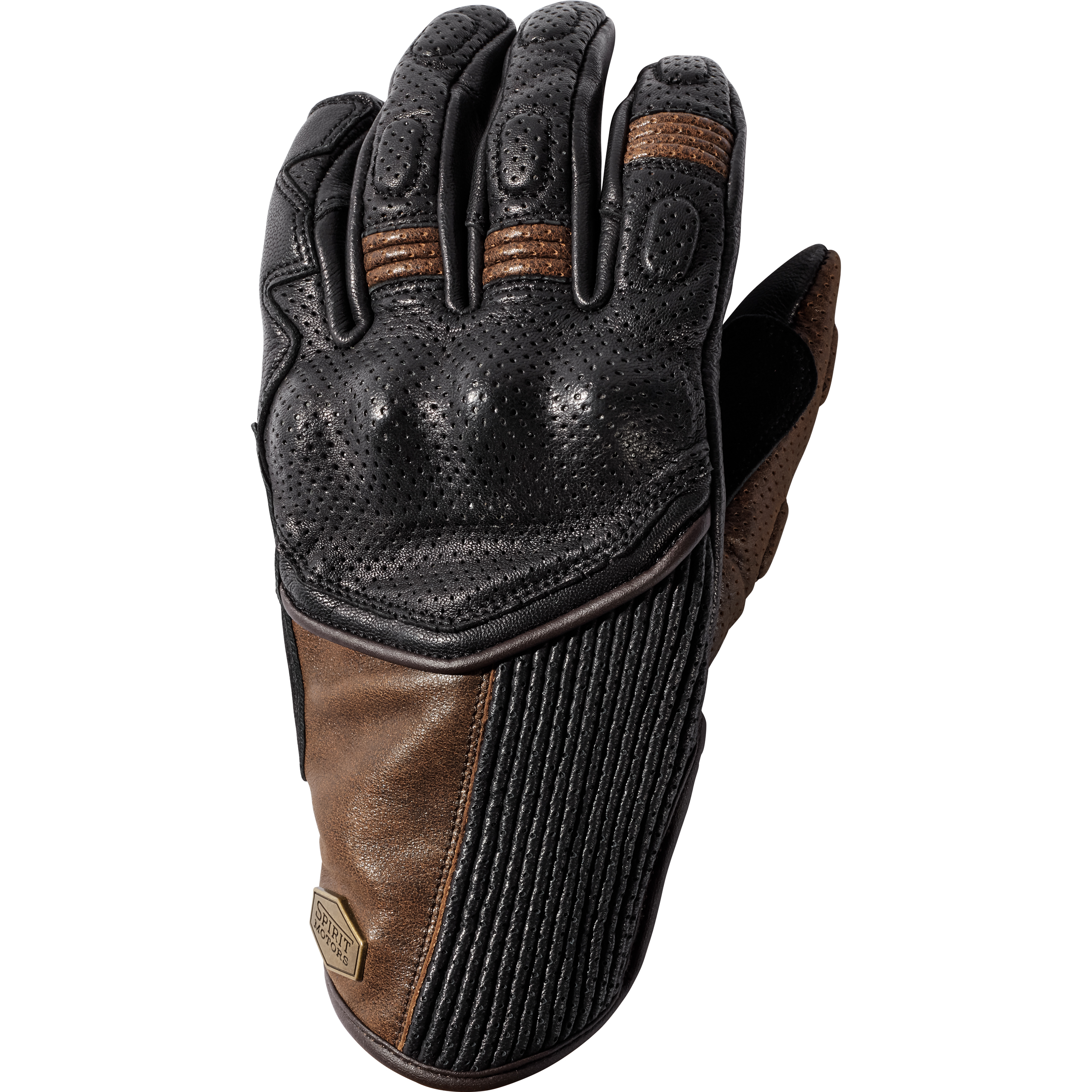Spirit Motors Retro-Style Lederhandschuh 2.0 kurz braun 8 - Motorradbekleidung - Café Racer Motorradbekleidung