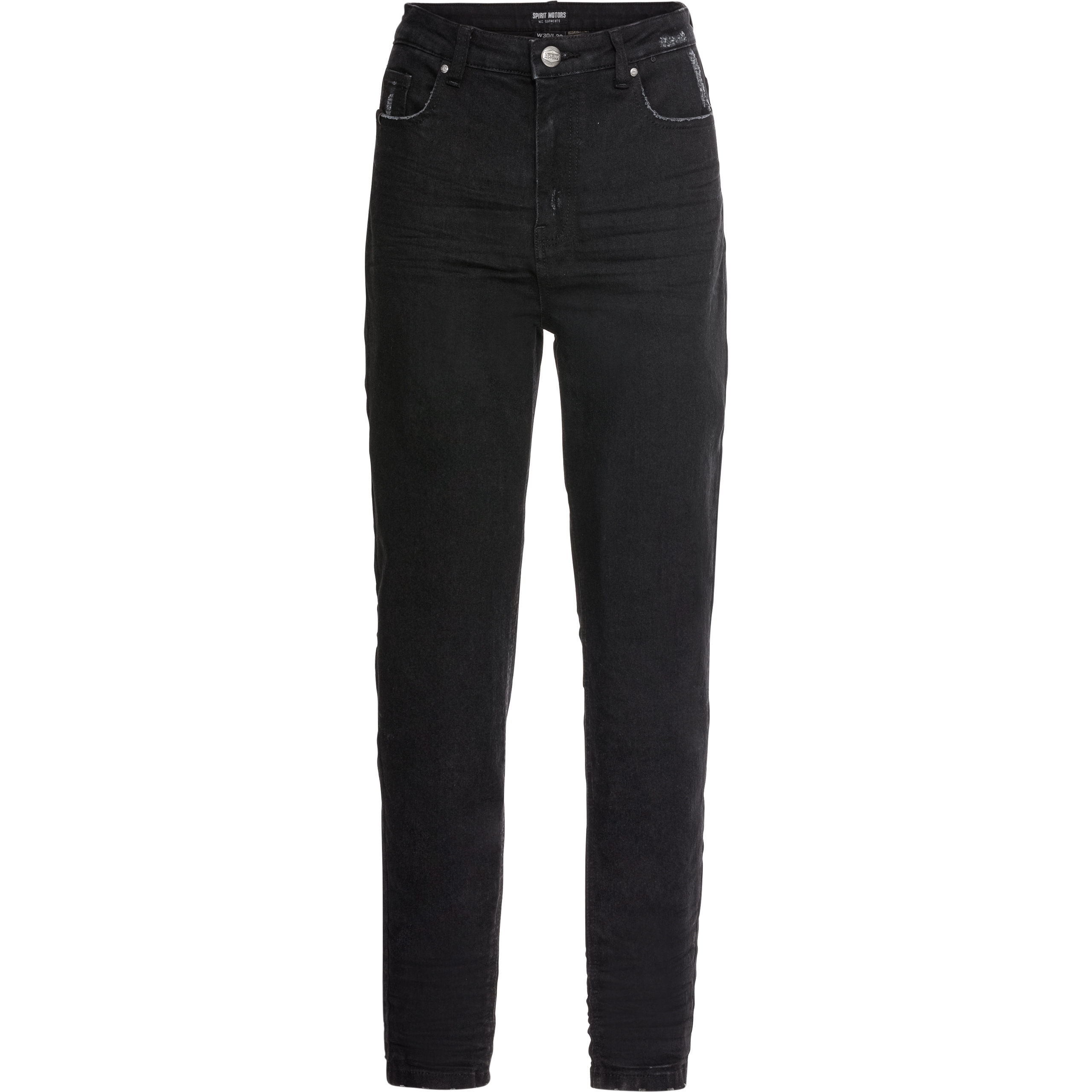 Spirit Motors Skinny High Heather Damen Jeans schwarz 30/32 - Motorradbekleidung - Motorradhosen
