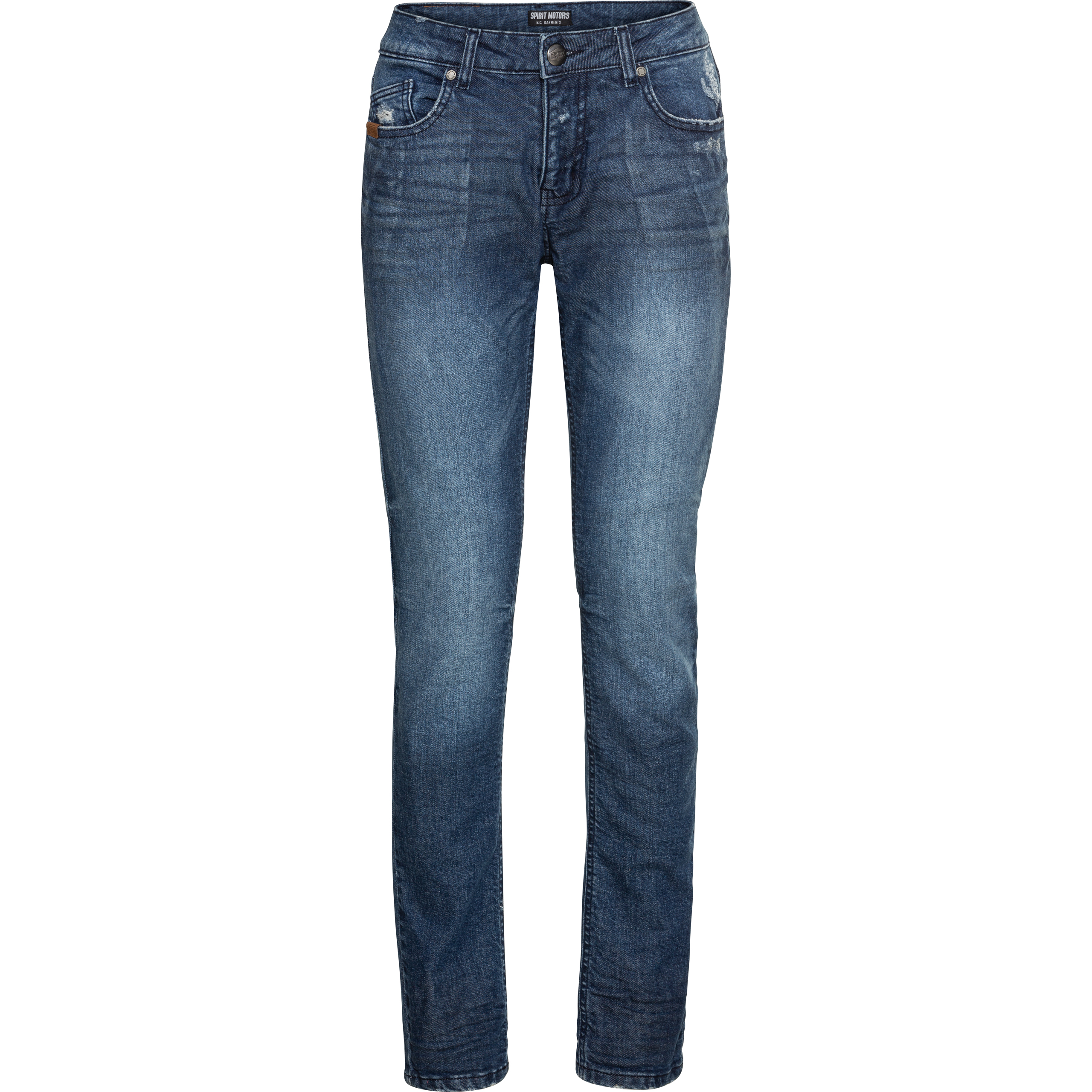 Spirit Motors Slim Mid Miley Damen Jeans blau 30/30 - Motorradbekleidung - Motorradhosen