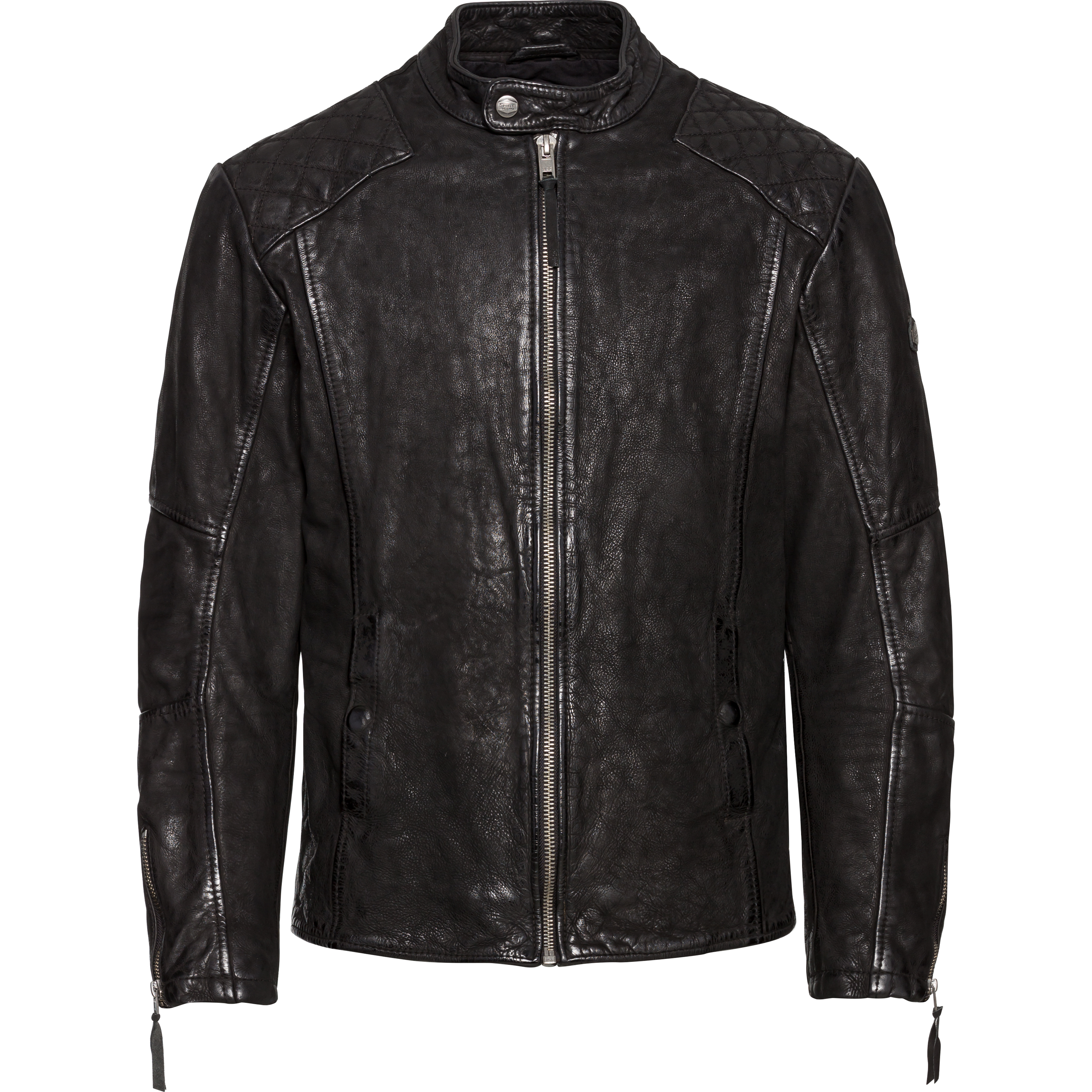Spirit Motors Smoky Trevor Lederjacke schwarz L - Motorradbekleidung - Motorradjacken