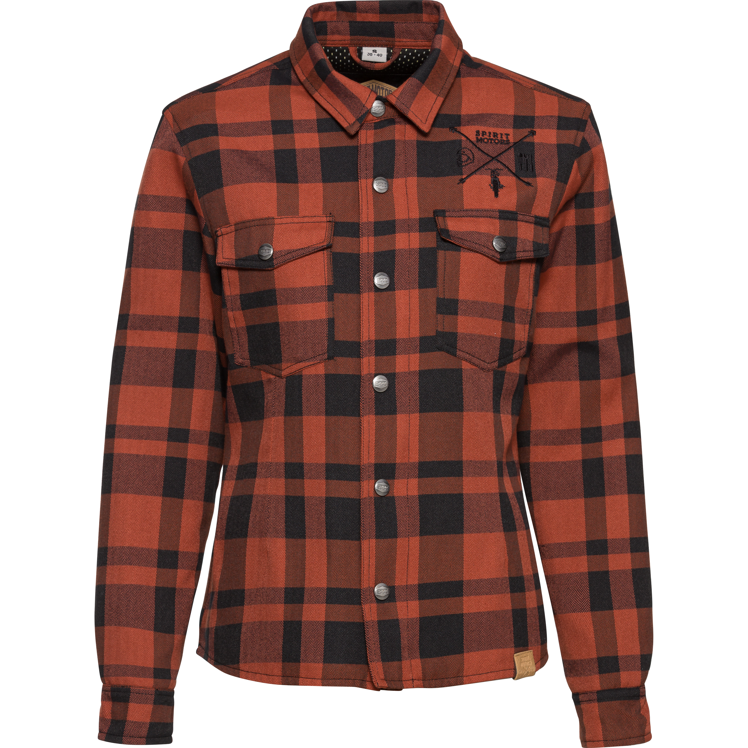 Spirit Motors Speedy Joyce Damen Hemd rot/schwarz XXL - Motorradbekleidung - Chopper Motorradbekleidung