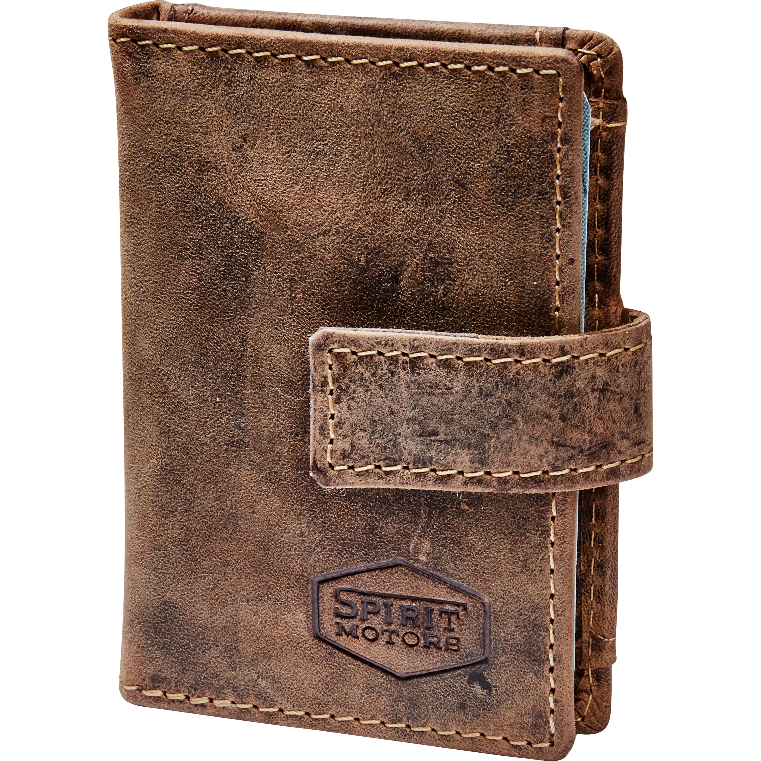 Spirit Motors Vintage Card-Clip Pocket Case RFID braun - Motorradzubehör - Geschenkideen