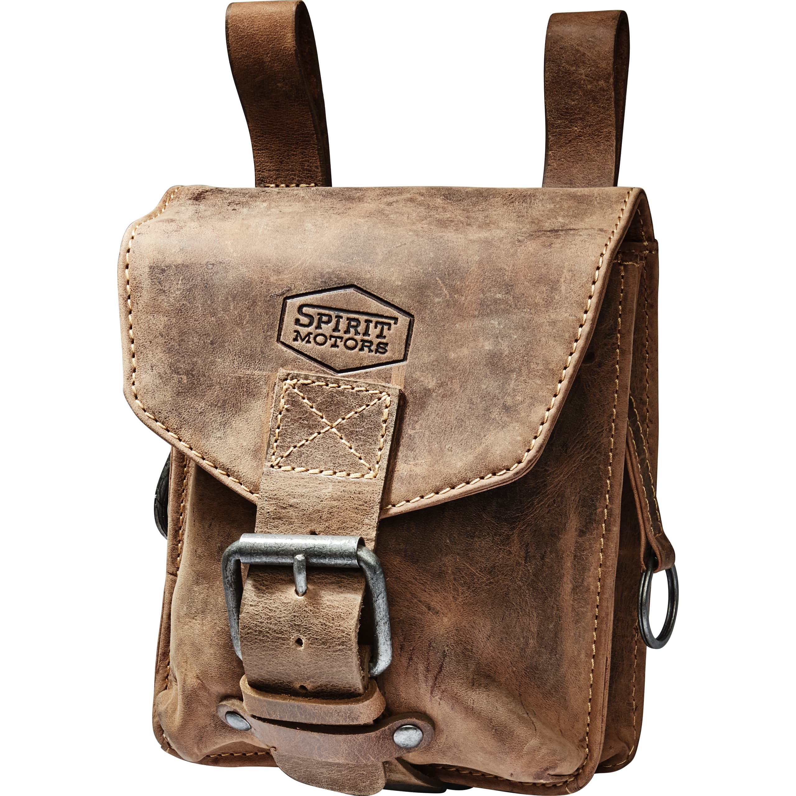 Spirit Motors Vintage Spezial Biker Gürteltasche braun - Motorradzubehör - Reisen & Outdoor