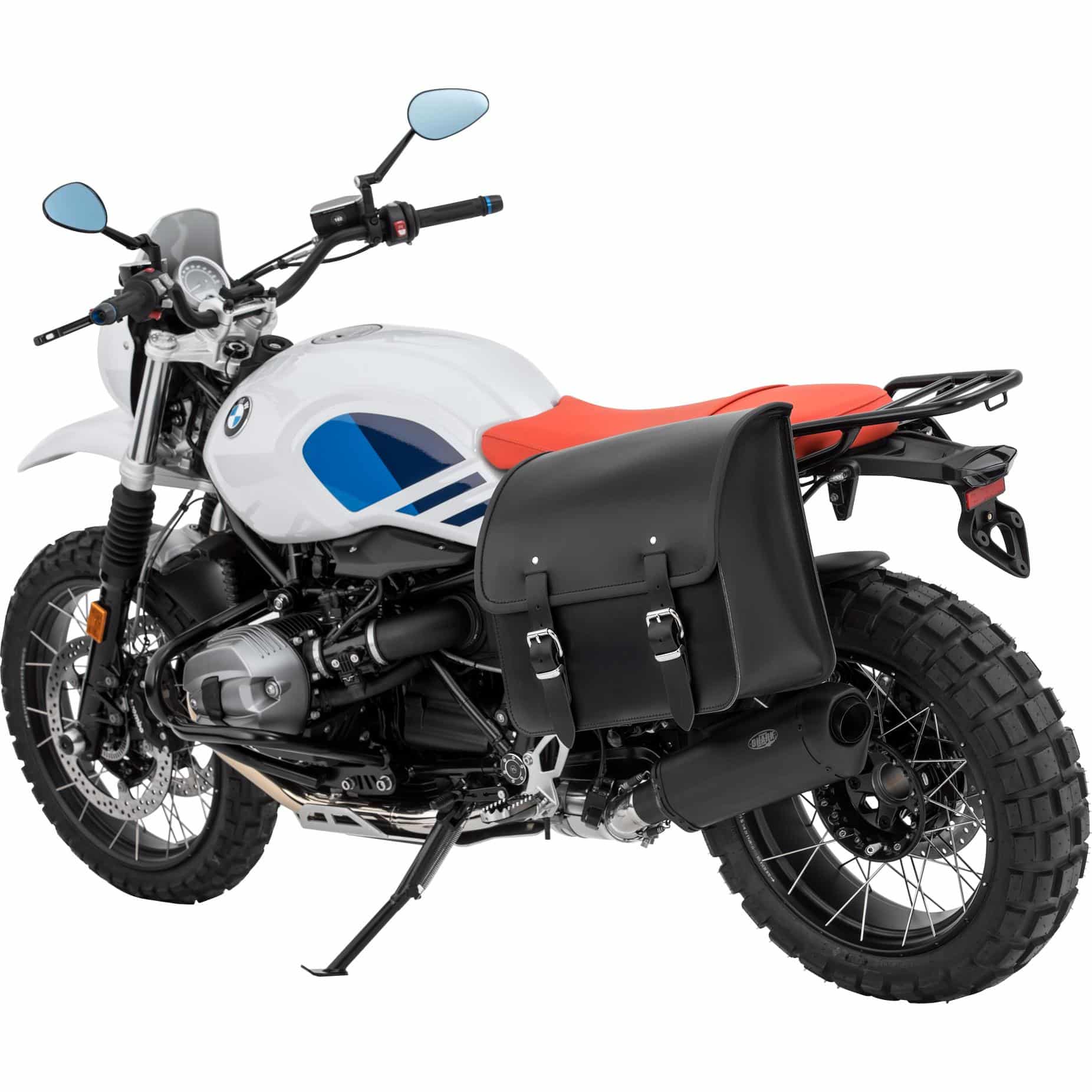 Stoverinck Leder Träger-/Sissybar-/Satteltasche Single 22 Liter schwarz - Motorradzubehör - Motorradgepäck