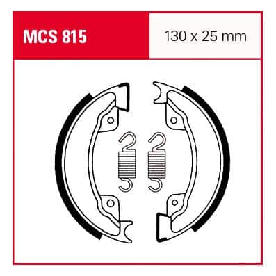 TRW Lucas Bremsbacken iF MCS815 130x25mm - Motorradteile & Ersatzteile - Bremsen