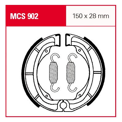 TRW Lucas Bremsbacken iF MCS902 150x28mm - Motorradteile & Ersatzteile - Bremsen