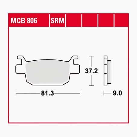 TRW Lucas Bremsbeläge Sintermetall Scooter MCB806SRM 81