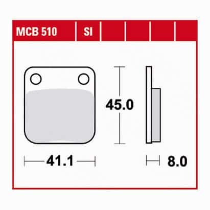 TRW Lucas Bremsbeläge organisch MCB510 41