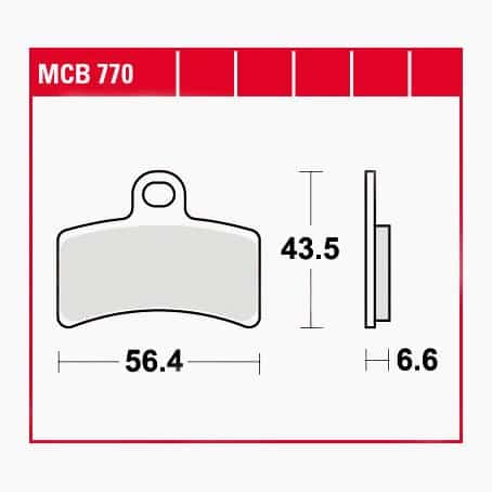 TRW Lucas Bremsbeläge organisch MCB770 56