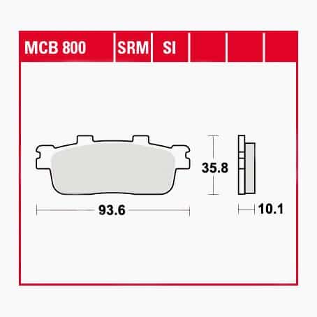 TRW Lucas Bremsbeläge organisch MCB800 93