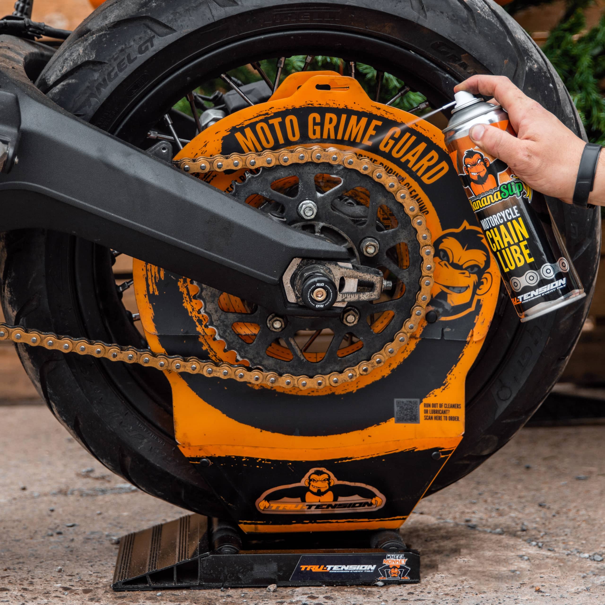 Tru-Tension Grime Guard Radabdeckung zum Reinigen und Schmieren - Motorradzubehör - Öle & Schmiermittel