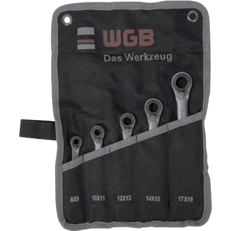 WGB Ratschenschlüsselsatz mit Stopring 5-teilig 8-19mm - Motorradzubehör - Werkzeuge