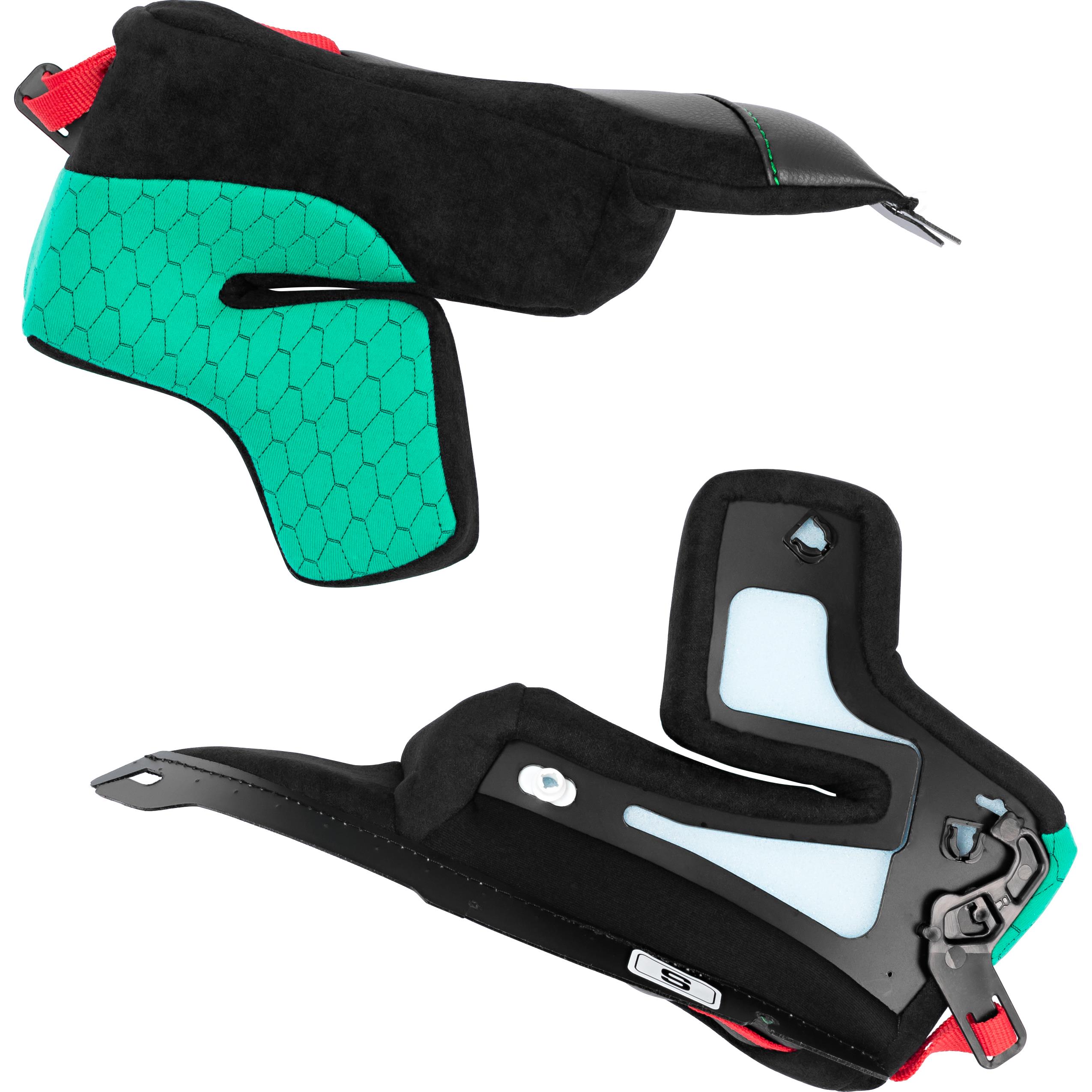 X-Lite Wangenpolster X-803/Ultra Carbon grün M-L (37mm) - Helme & Brillen - Motorradhelme Zubehör