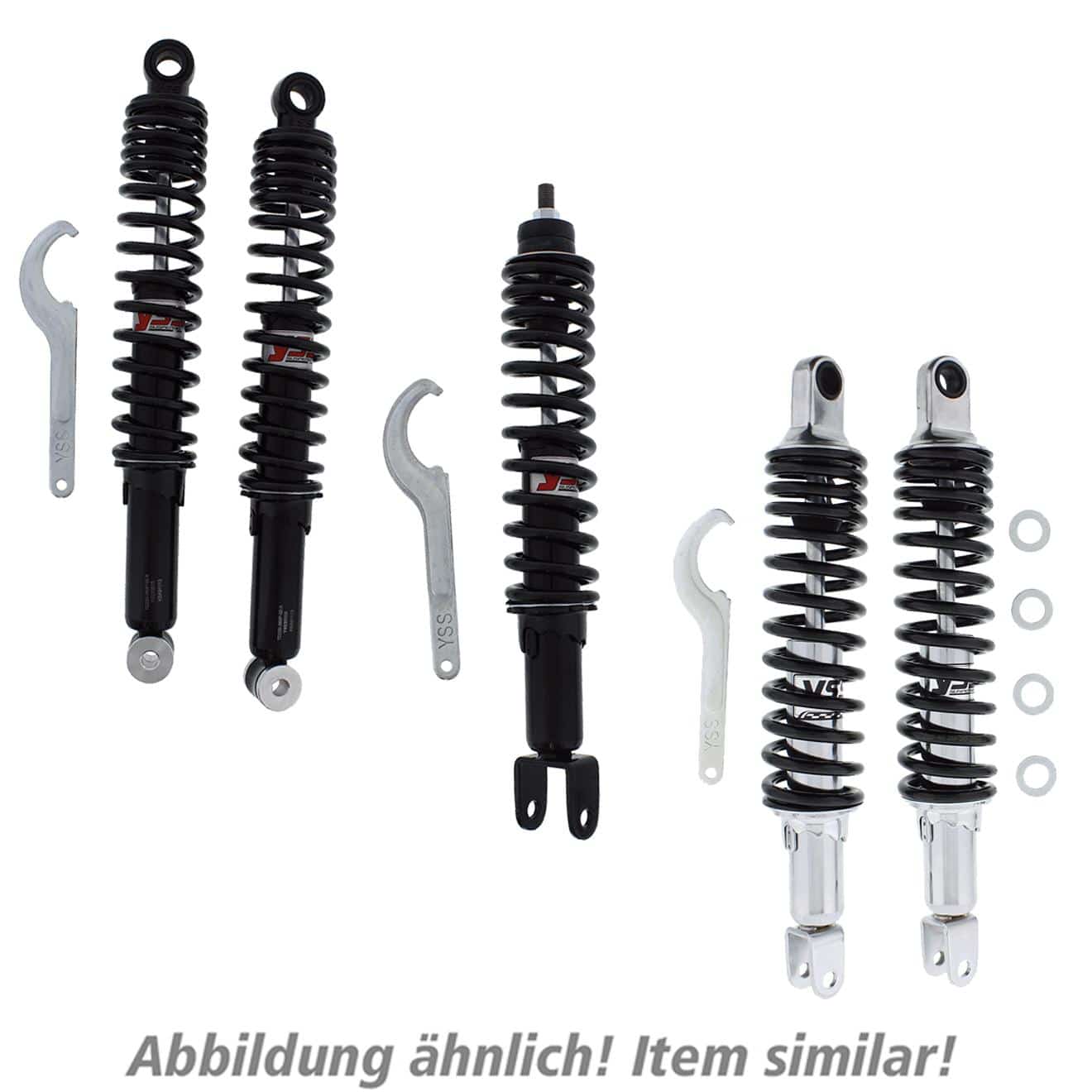 YSS Federbeine TS RD222-310P-08-18 schwarz für Yamaha XV - Motorradteile & Ersatzteile - Federung & Gabel