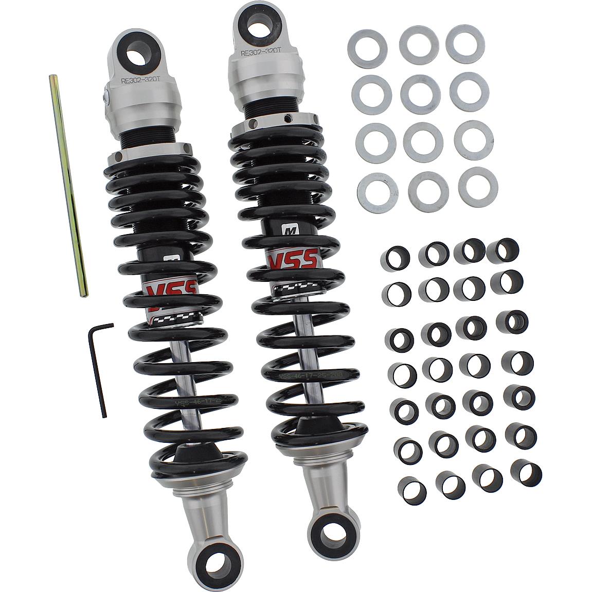 YSS Federbeine TS RE302-320T-47-88 schwarz für SR 500 1984-1999 - Motorradteile & Ersatzteile - Federung & Gabel