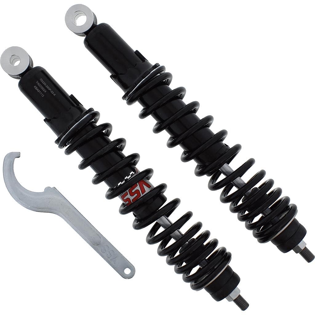 YSS Federbeine TS TD220-280P-03-88 schwarz für Runner 125/200 VX - Motorradteile & Ersatzteile - Federung & Gabel