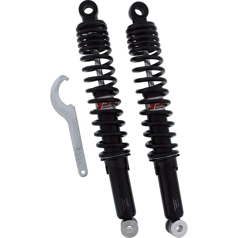YSS Federbeine TS TD220-360P-02-88 schwarz für Piaggio X7/X8/XEv - Motorradteile & Ersatzteile - Federung & Gabel